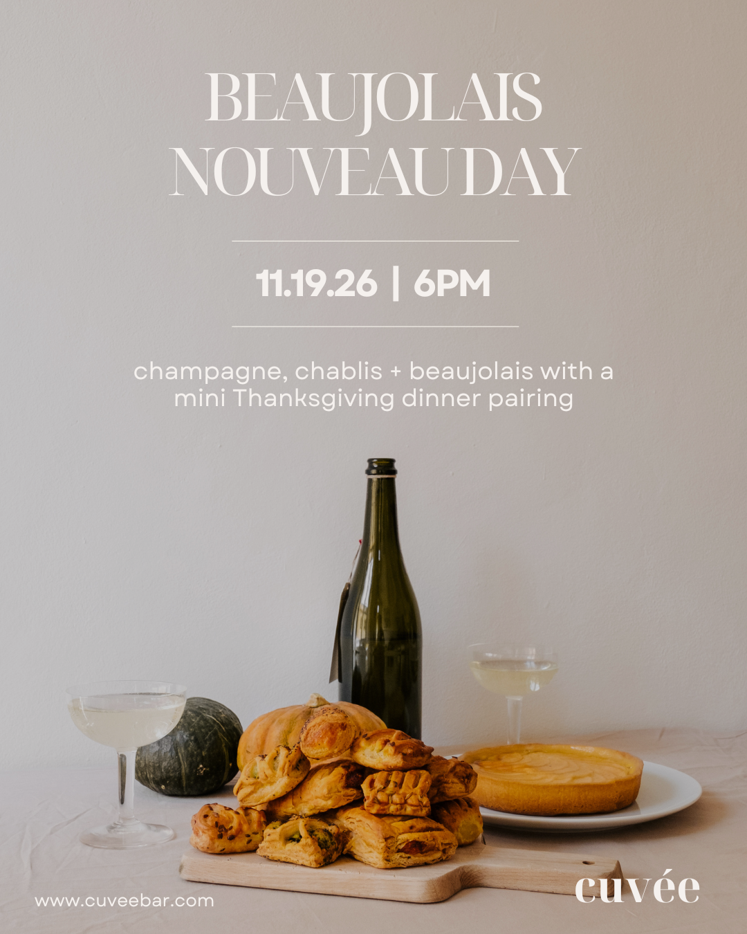 Holiday Wines - Champagne, Chablis &amp; Beaujolais at Cuvée