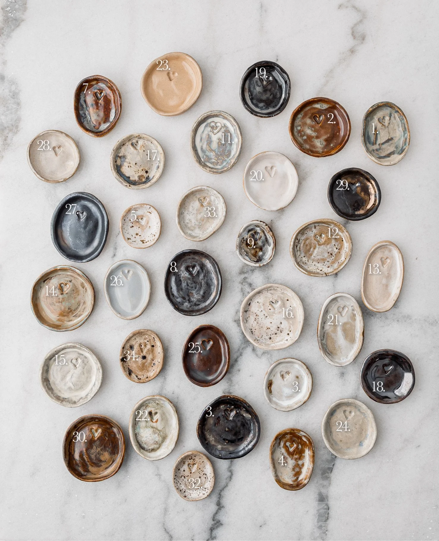 Assorted 20 Ceramic Styling Dishes
