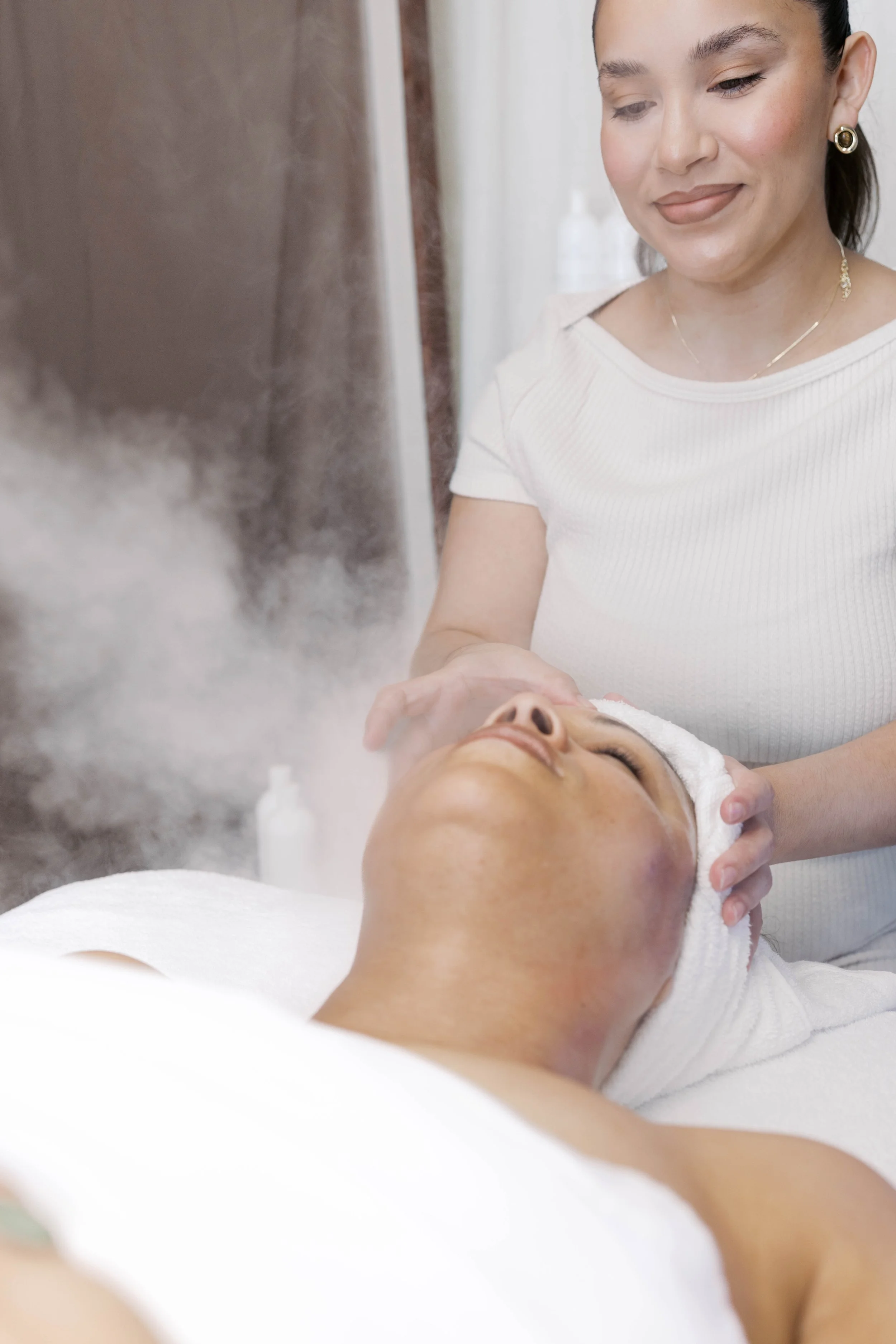 Steam to Soften & Activate Exfoliation
