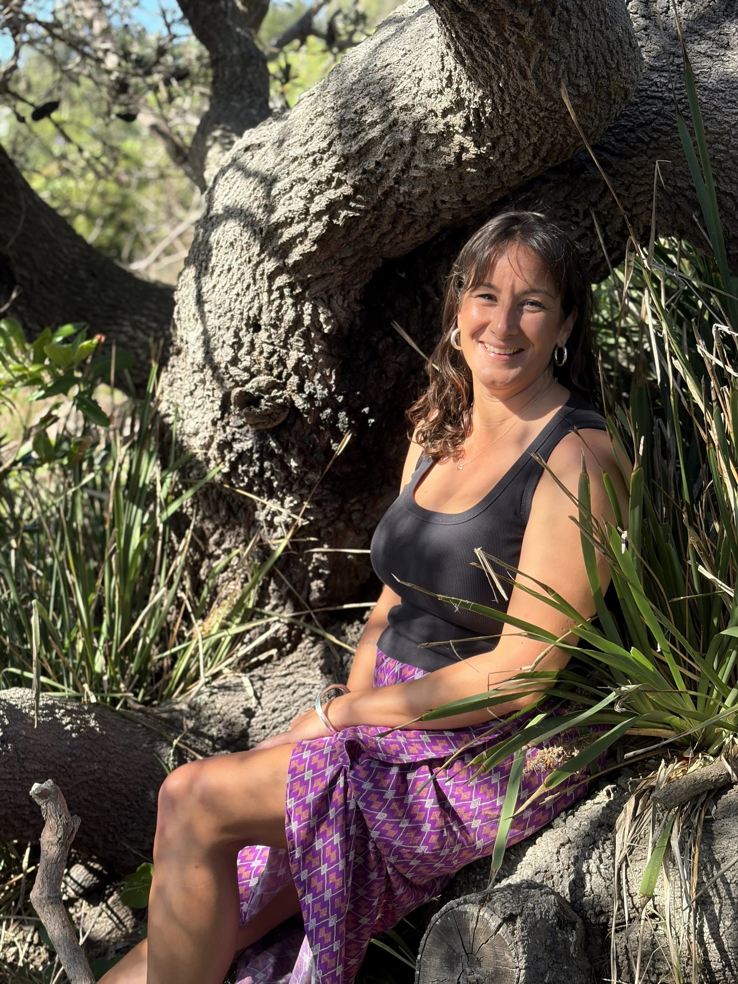 Therapist Shell in a natural outdoor setting, reflecting a calm and grounded approach to counselling and awareness.