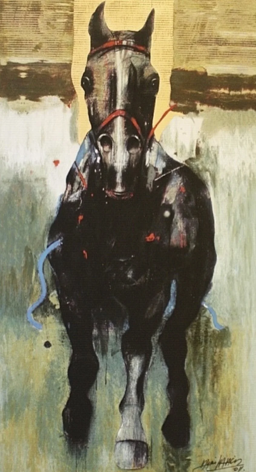Pintura de un caballo Alirio Palacios