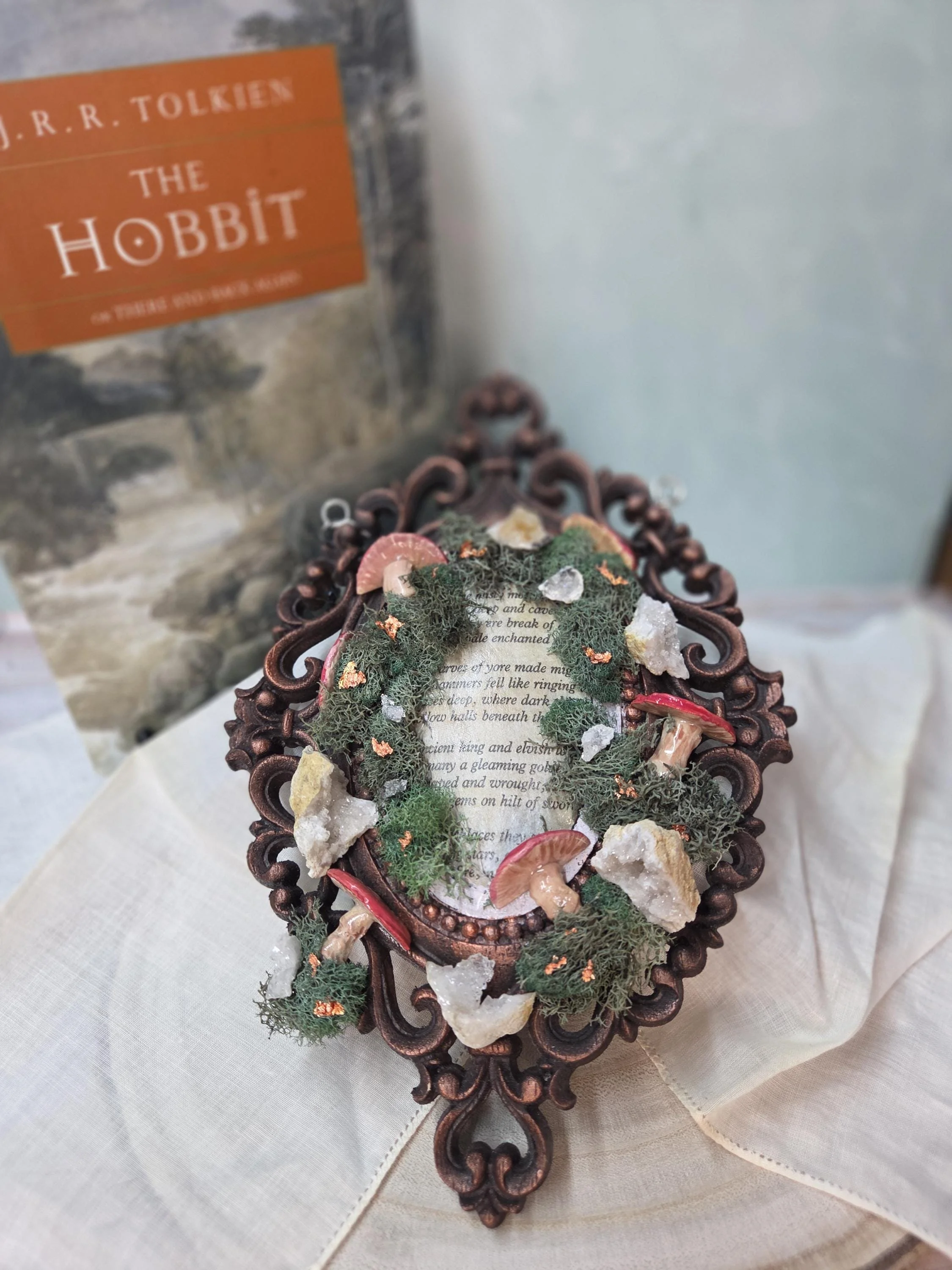 Tolkien Lord of the Rings Hobbit Inspired Hanging Wood Plaque 