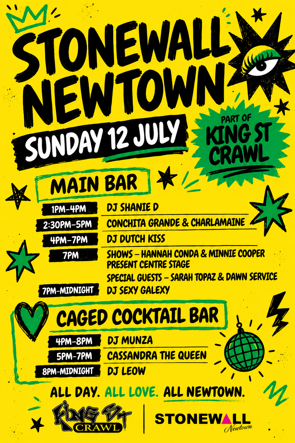 Stonewall Newtown x King St Crawl