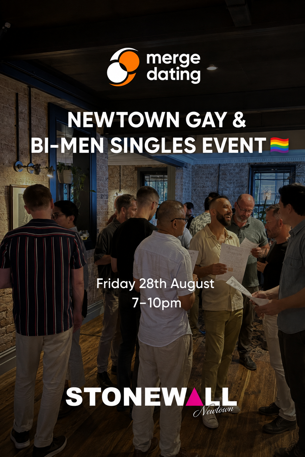 Gay & Bi-Men Singles Event 🏳️‍🌈