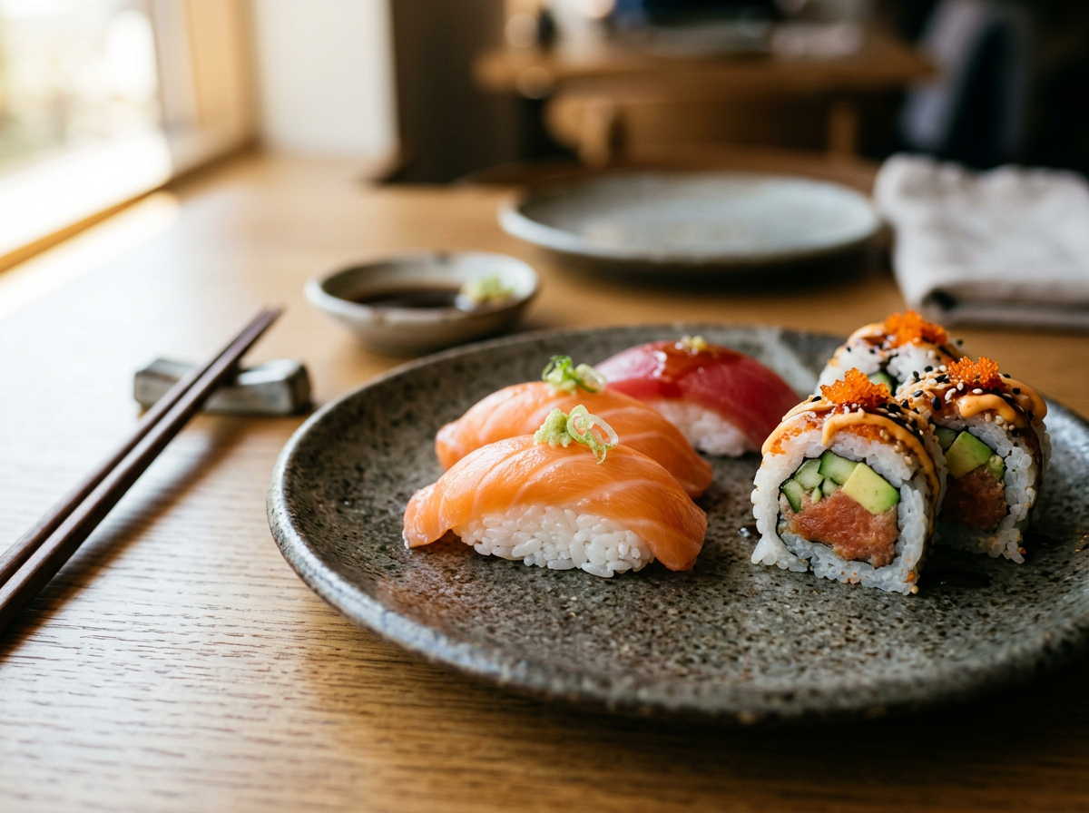 Sushi Cooking Class + Solo Comedy Set