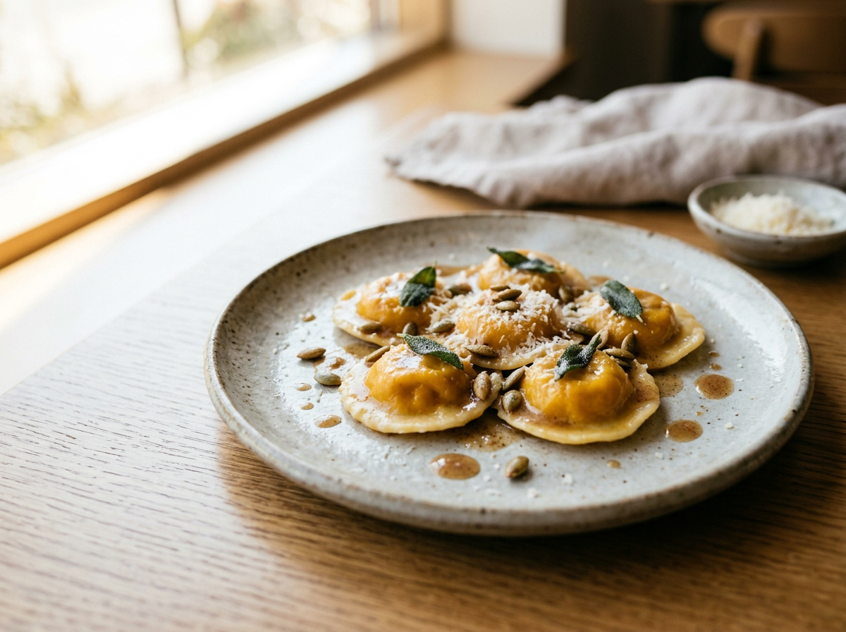 Seasonal Pumpkin Ravioli Cooking Class + Solo Comedy Set