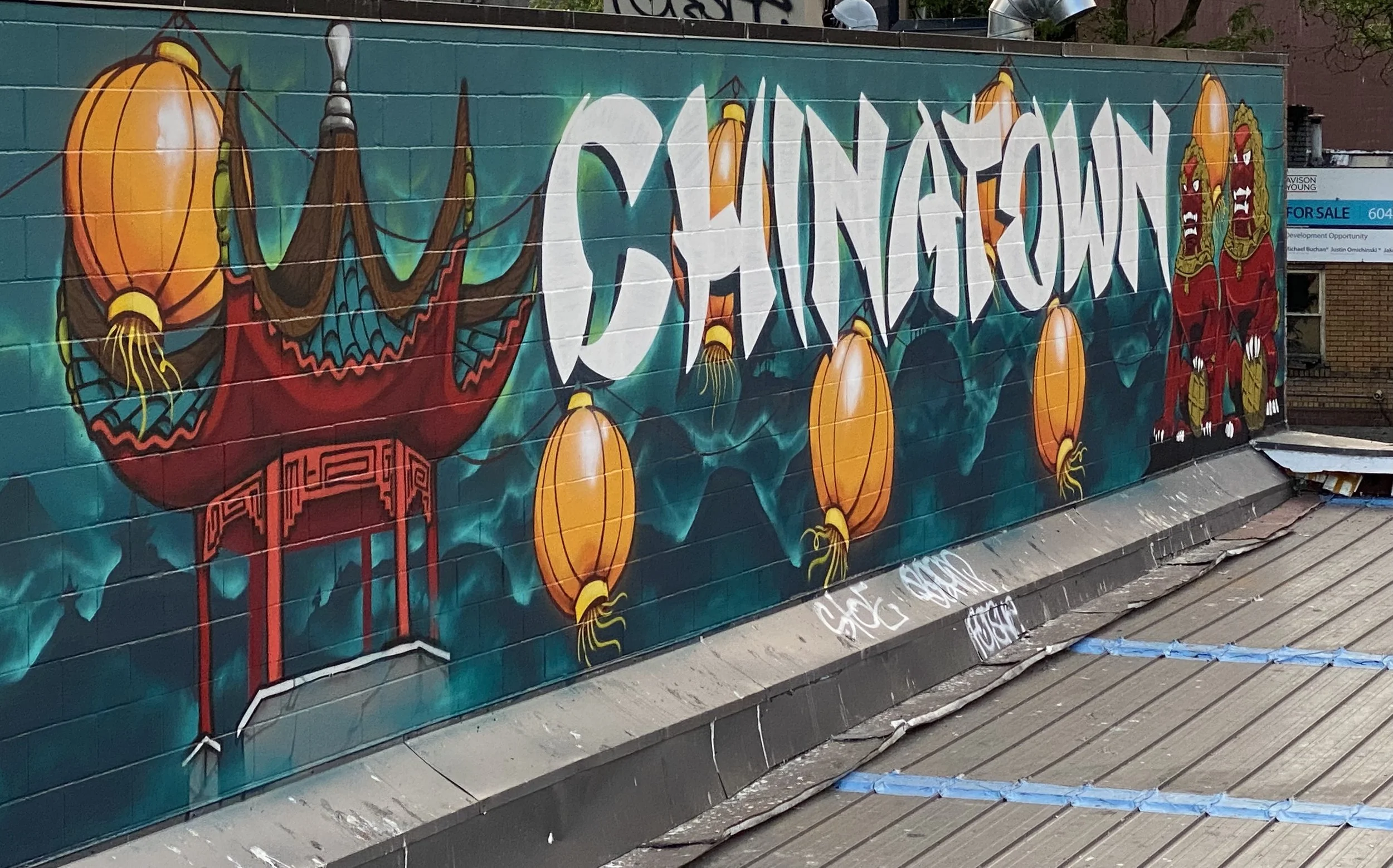 Chinatown Landmark Mural- Vancouver BC- Exterior Mural