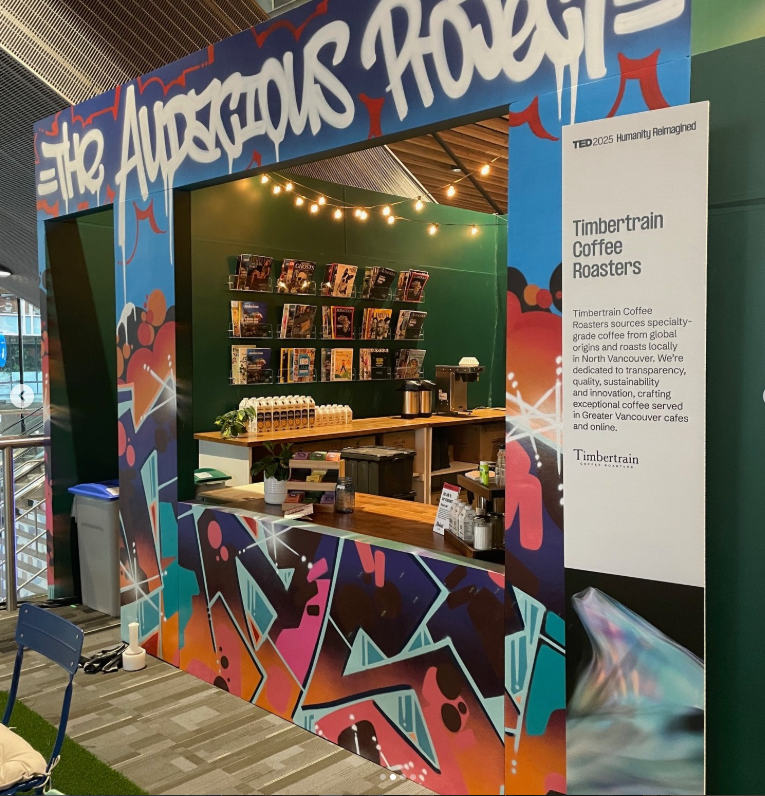 Ted Talks '25- Vancouver BC- Coffee Shop Mural
