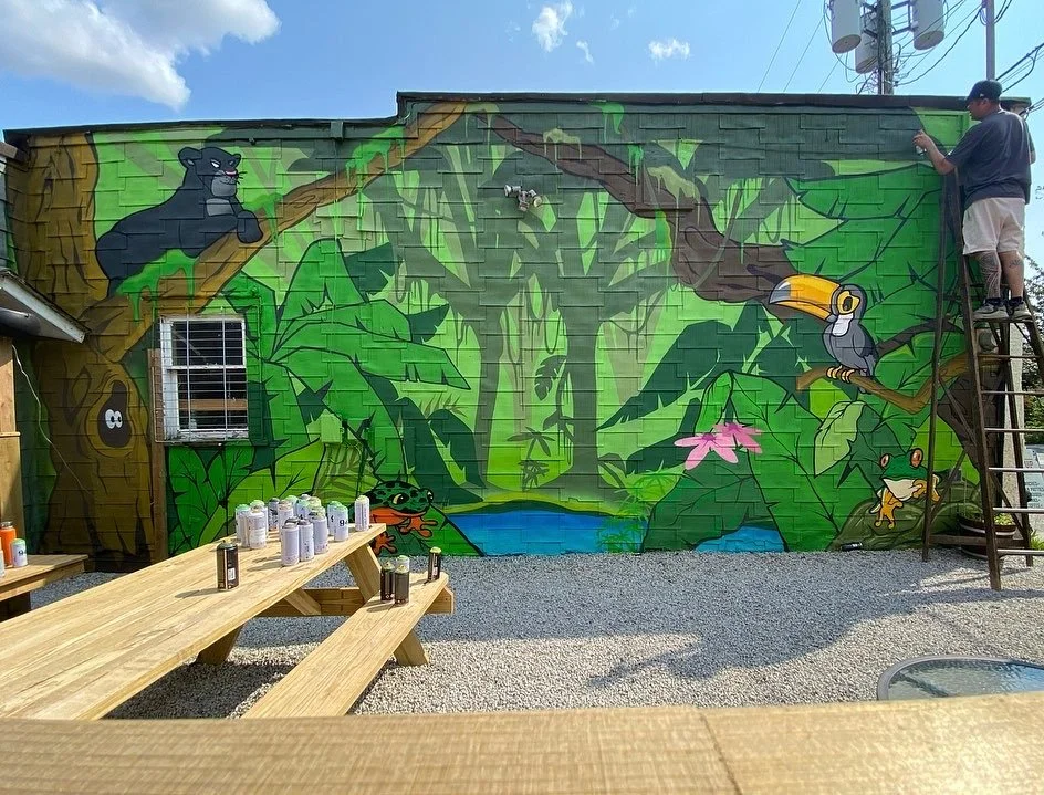 Rise Up Marketplace- Vancouver BC-Patio Mural