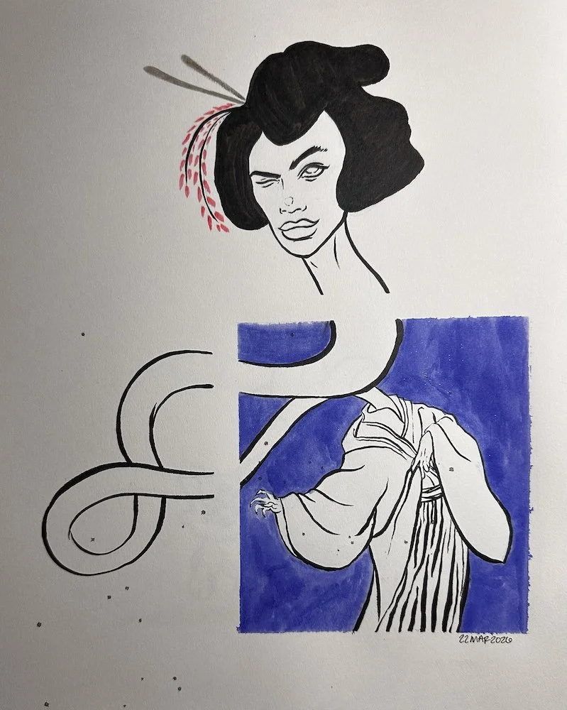 sketch book work