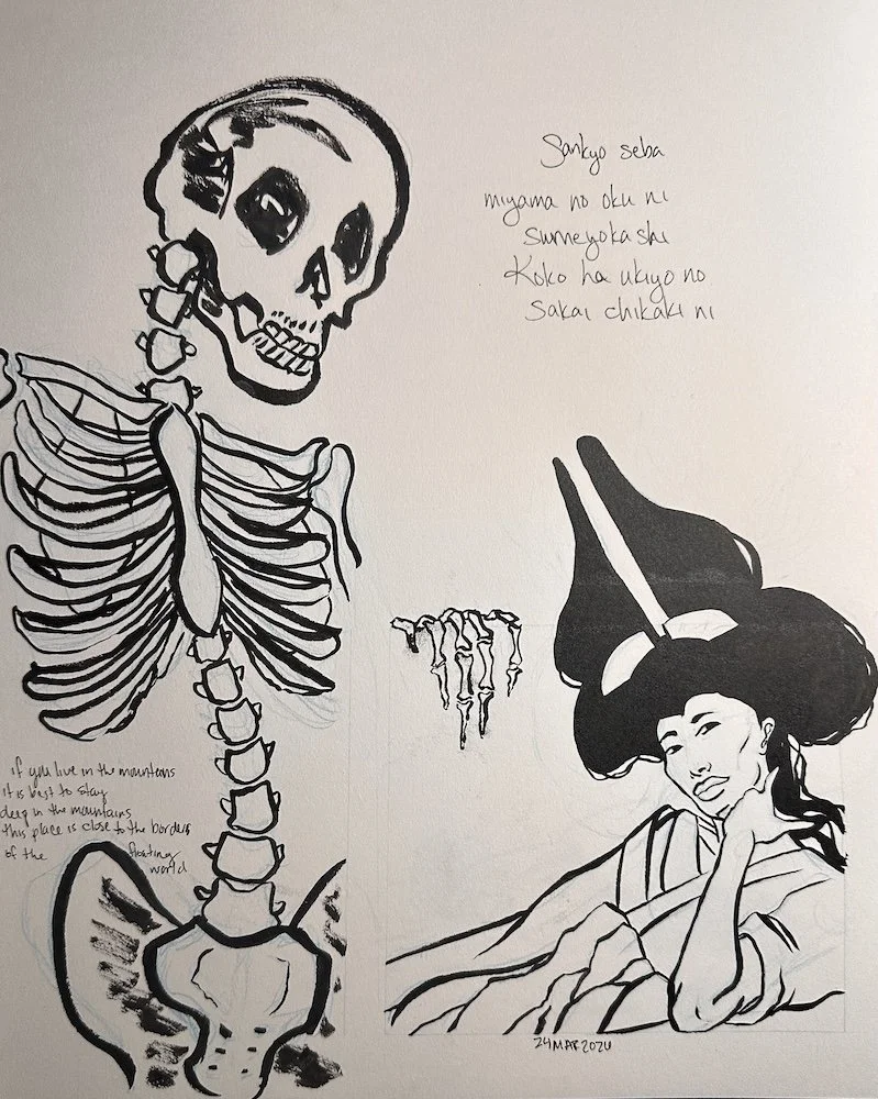 sketch book work