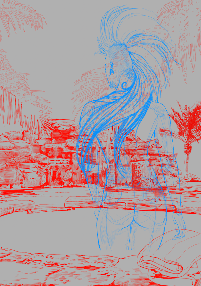 digital sketch for commission