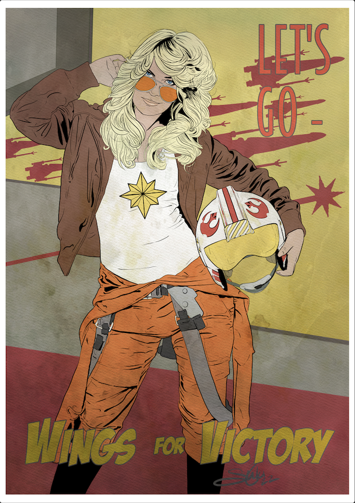 Carol Danvers/Star Wars, private commission