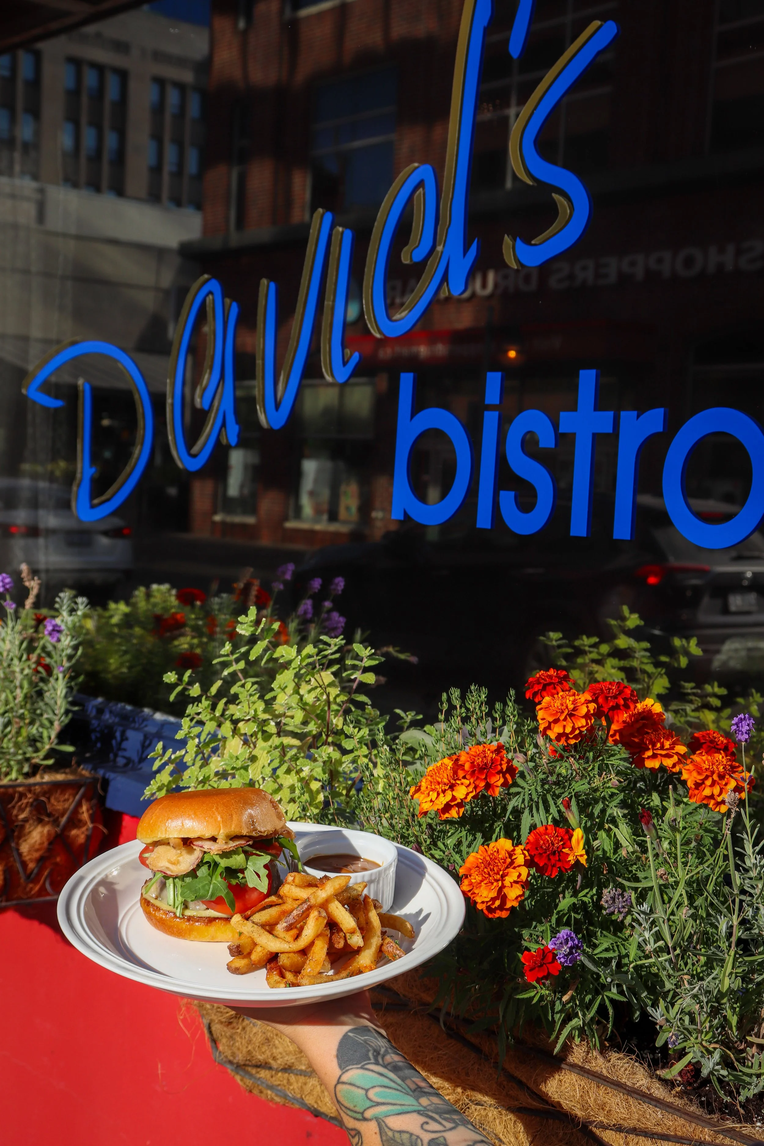 David's Bistro, located on London's iconic Richmond Row. Shot by The Finnerty for United Way Ultimate Burger Battle.