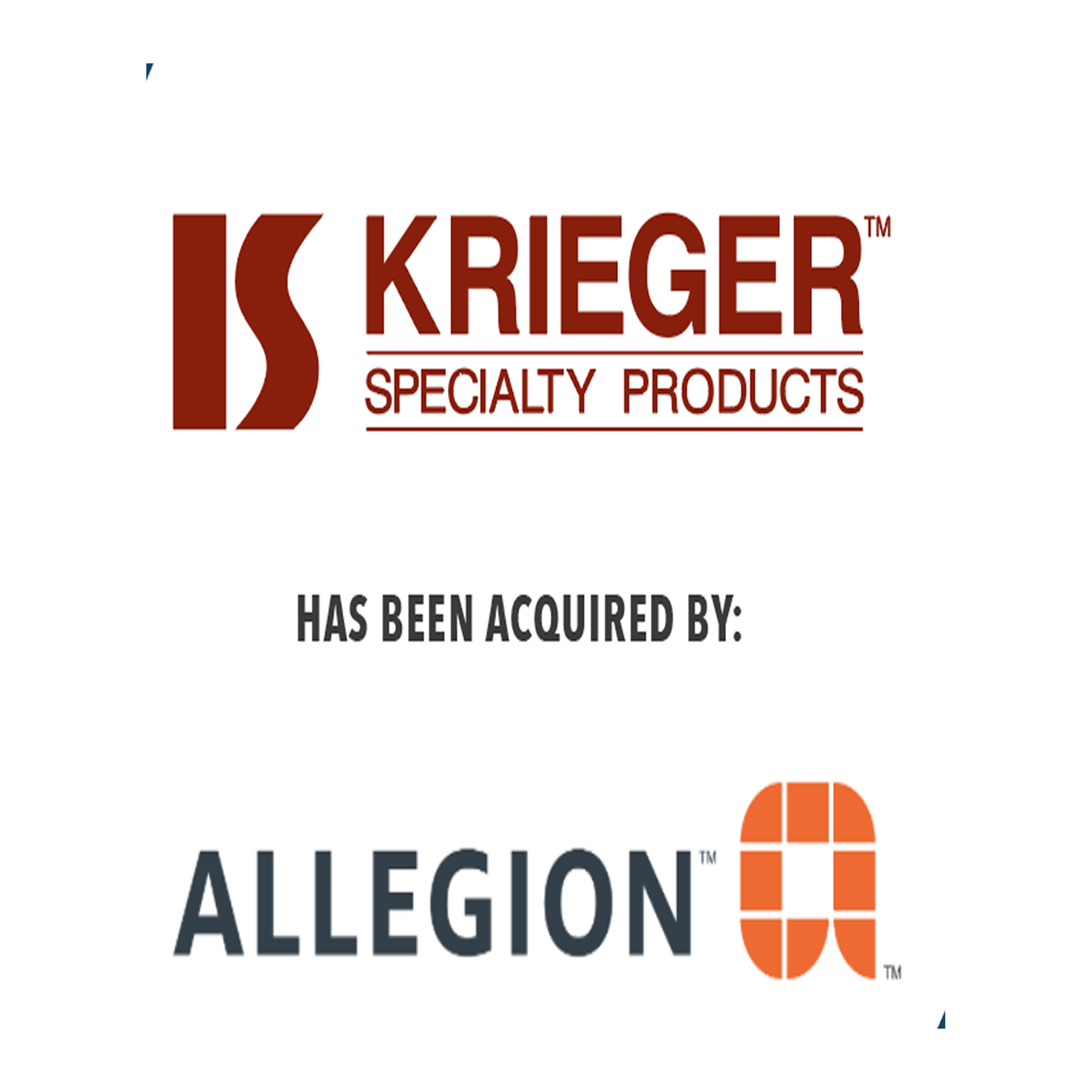 COIL PARTNERS Announces Acquisition of Krieger Specialty Products by Allegion