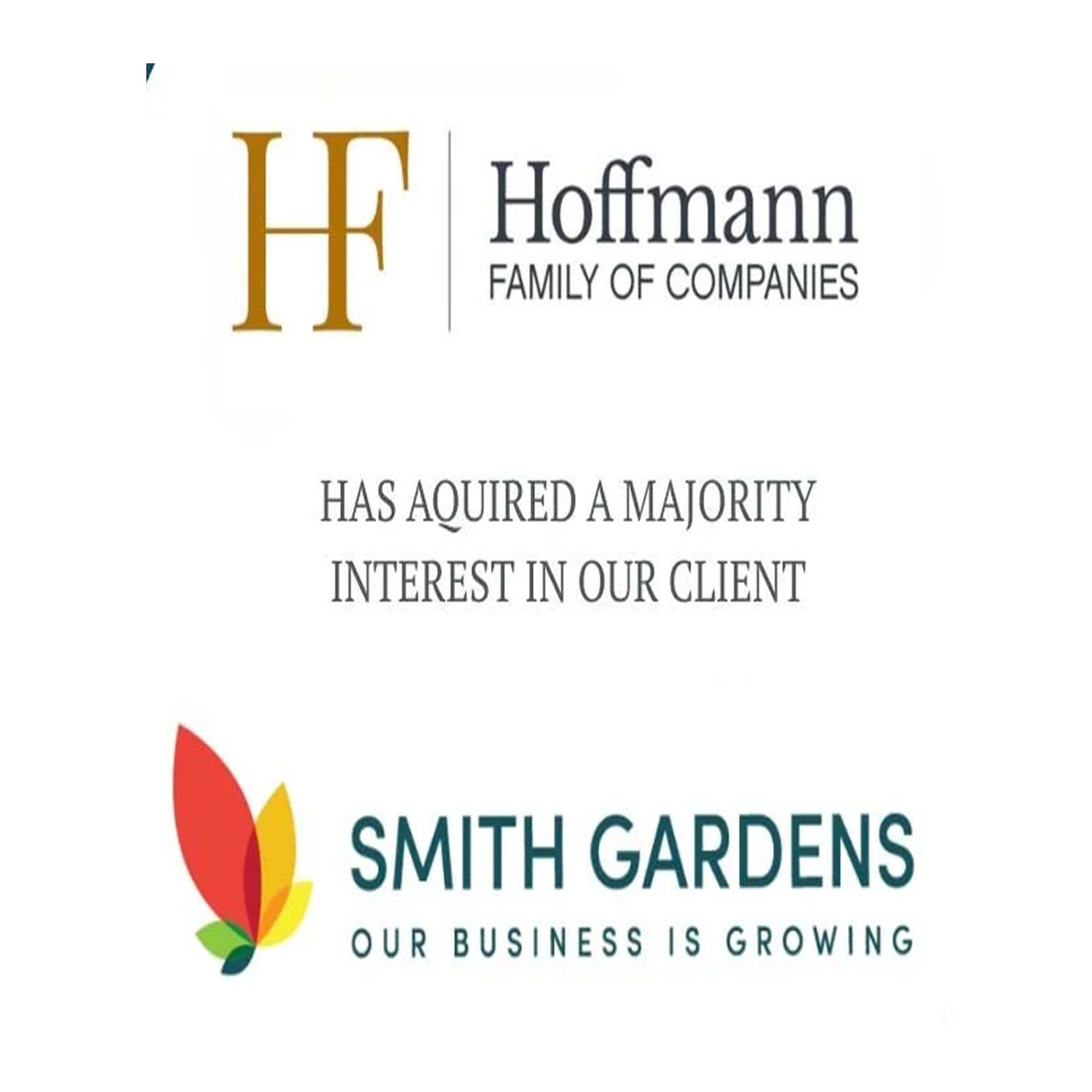 COIL PARTNERS Announces THE SALE OF A Majority Interest IN Smith Gardens TO Hoffmann Family of Companies