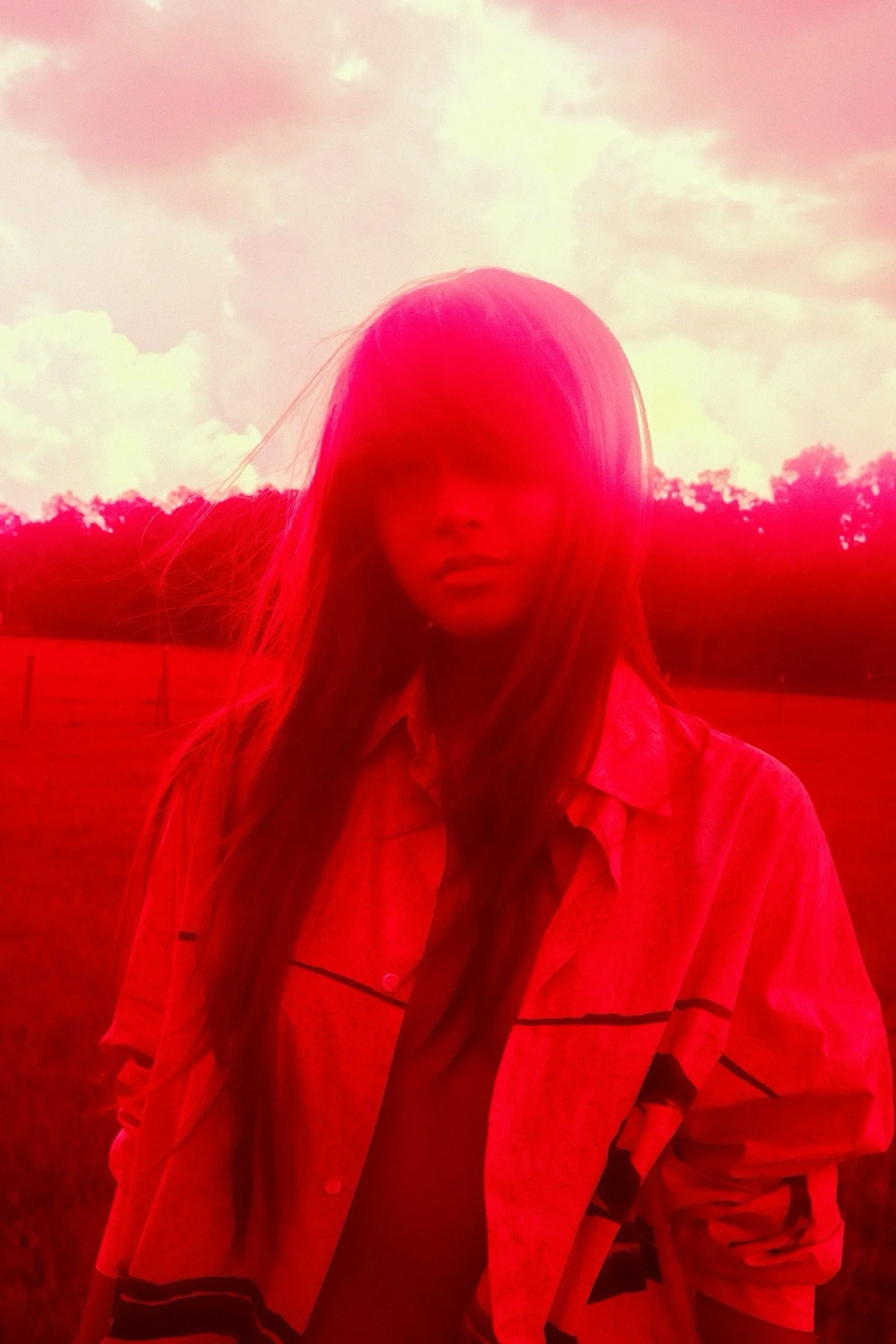 Chantelle Lee. Artist. DJ. Red. Shot on film.