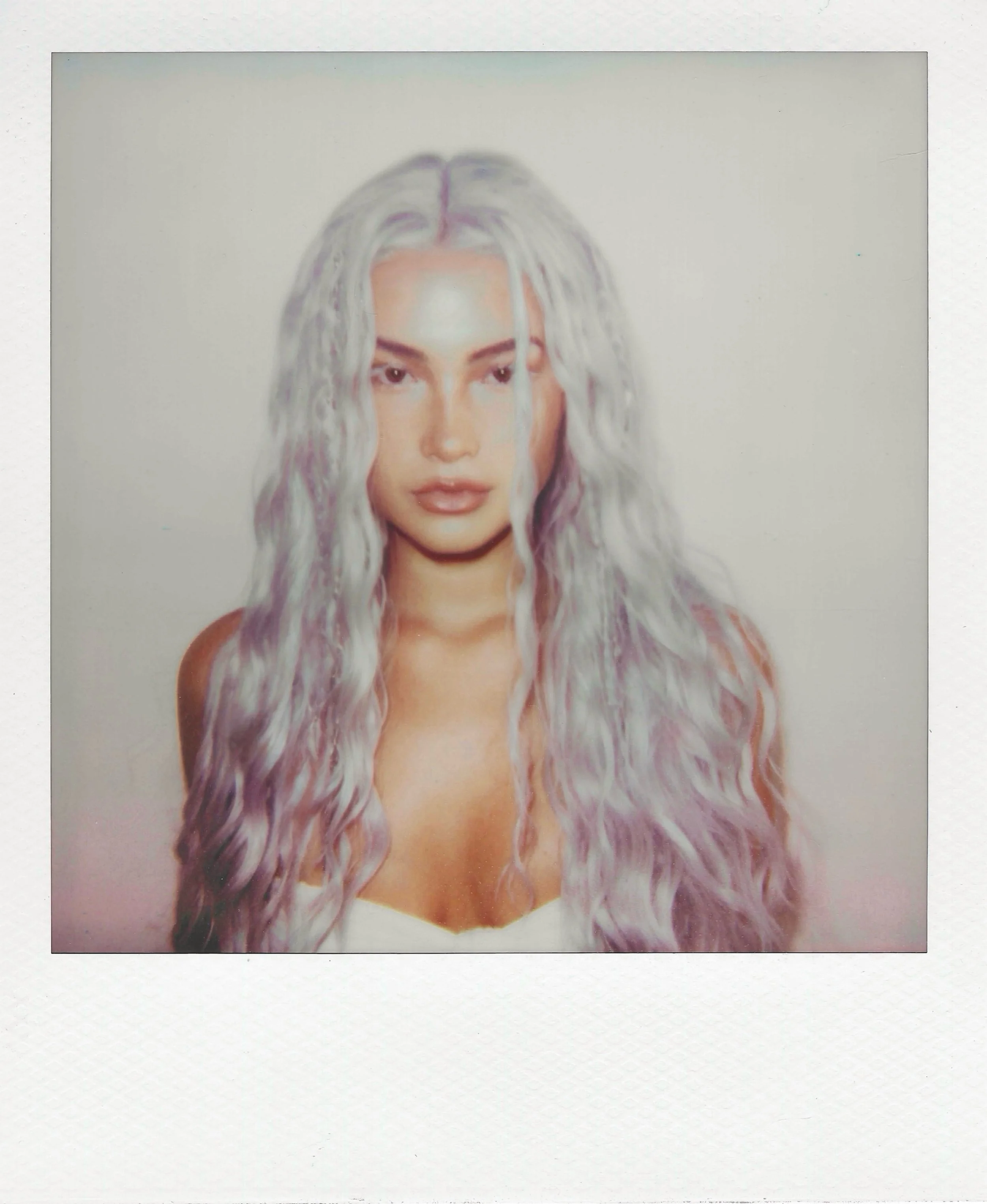Chantelle Lee. Artist. DJ. Shot on Polaroid.