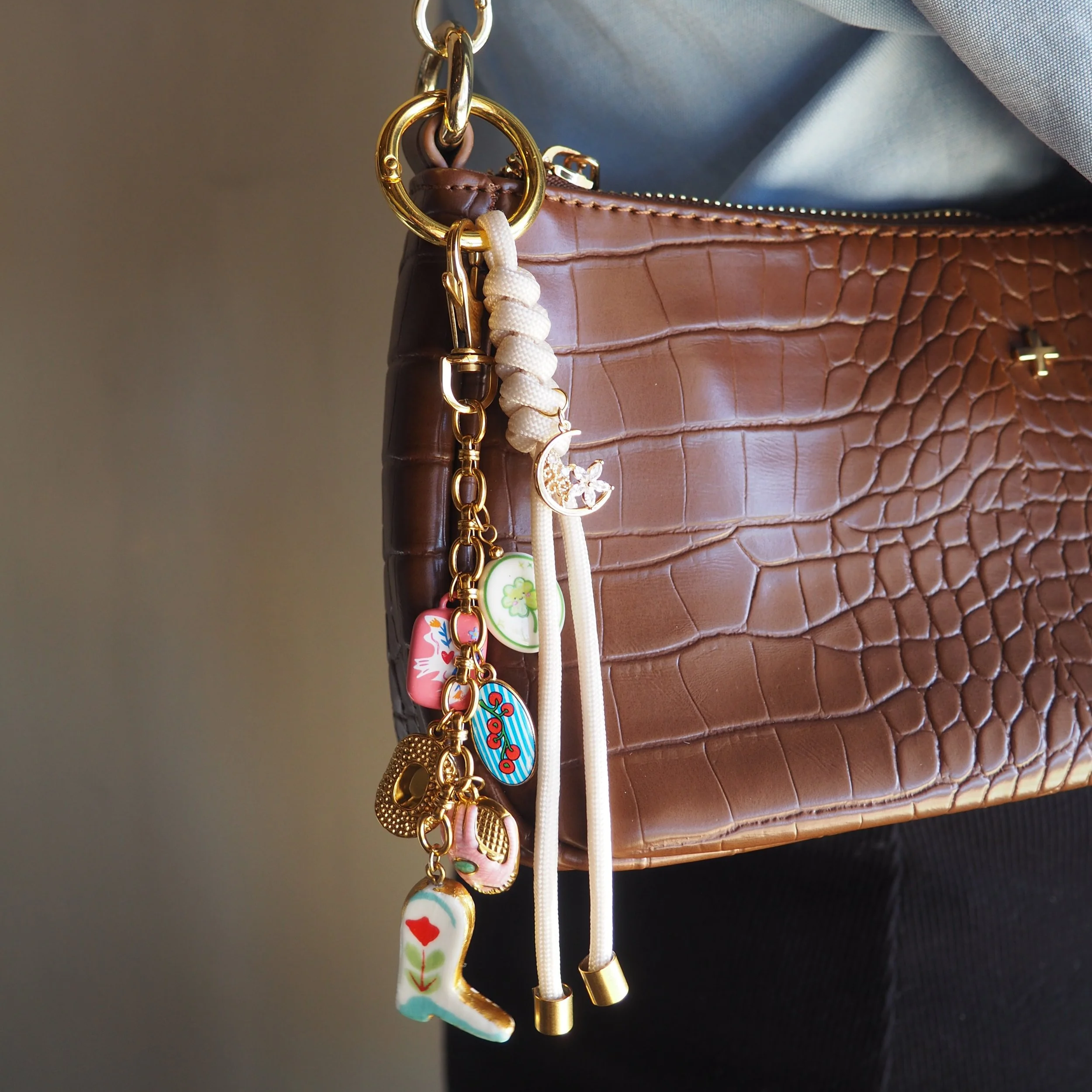 one of a kind charm keychain Tomo Charms San Diego