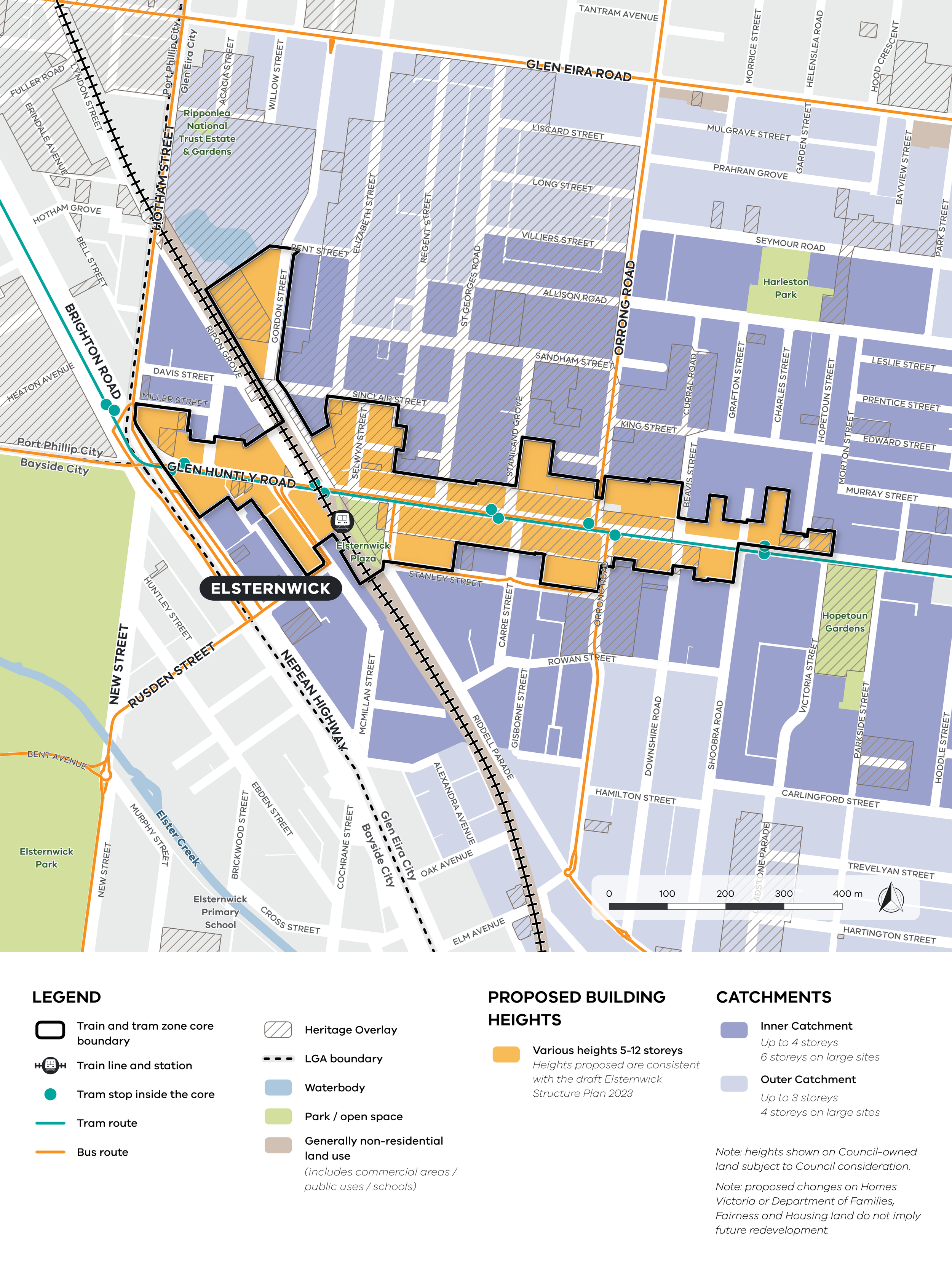 Caulfield to Bentleigh and Elsternwick online info session: Phase 2: Draft Maps