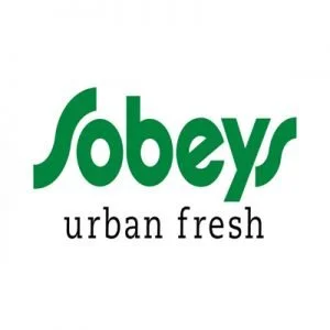 Sobeys logo with the slogan 'urban fresh' in green and black text on a white background.