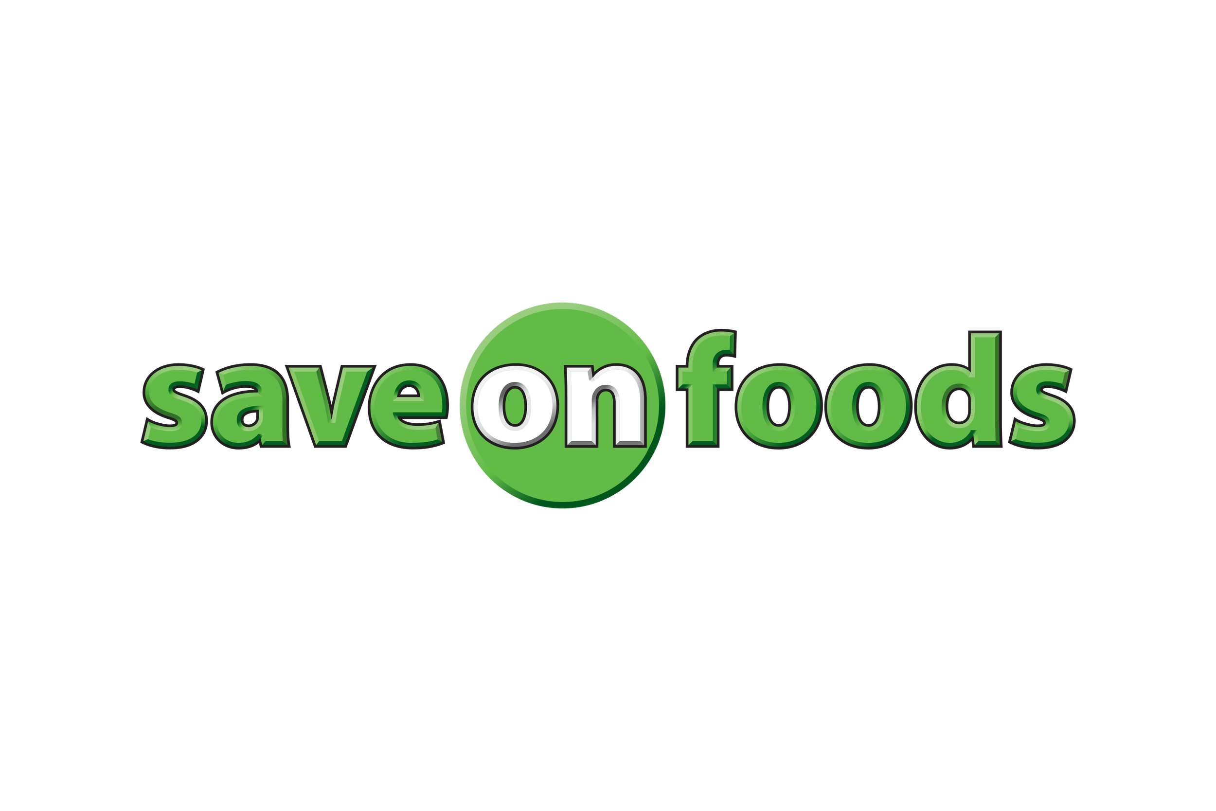 Save on Foods logo with green and white text and a circular green background.