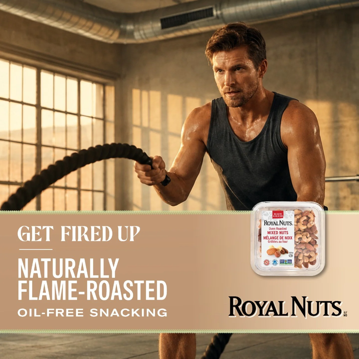 Get Fired Up. Power every workout with naturally flame-roasted, oil-free nuts

#HealthySnacking #HealthySnacks #SmartSnacking #SnackTime #Nuts #NaturalFoods #HealthyLifestyle #Wellness #HealthyHabits
