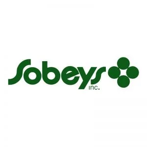 Sobeys Inc. logo with green text and a cluster of green circles to the right.