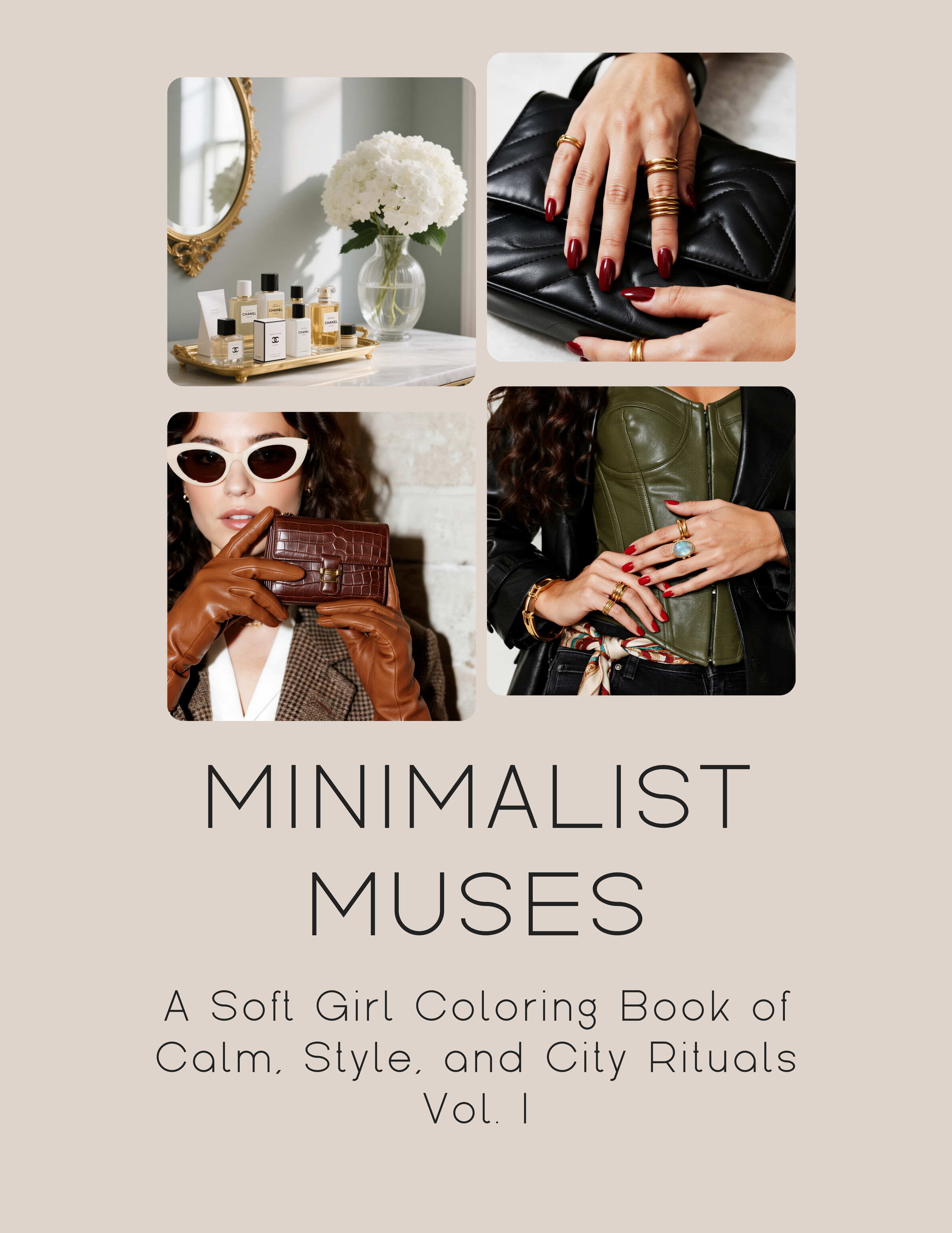 Minimalist Muses: A Soft Girl Coloring Book of Calm, Style, and City Rituals Volume I