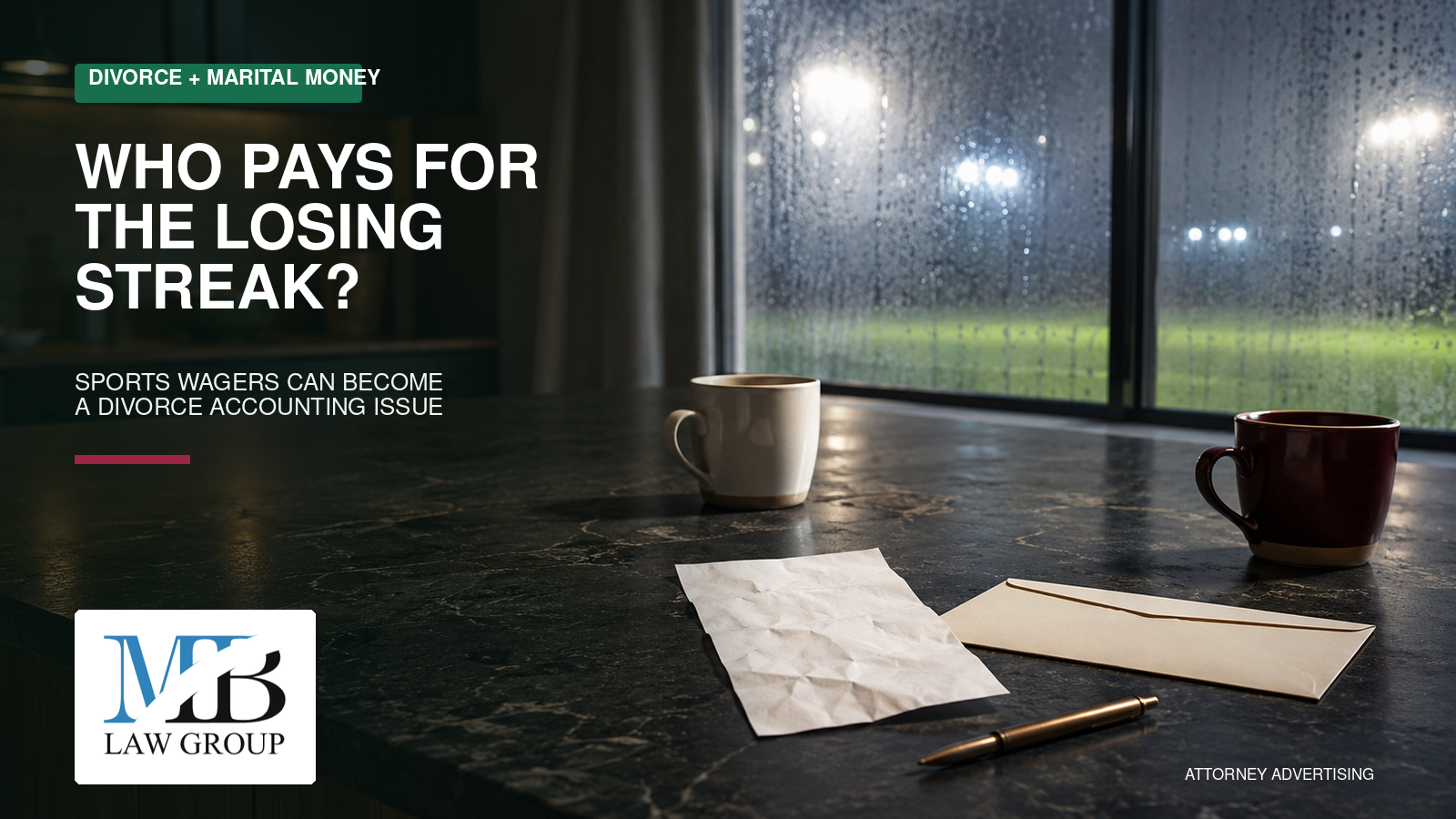 The Bet Slip in the Divorce File: When Sports Wagers Become a Marital-Money Question