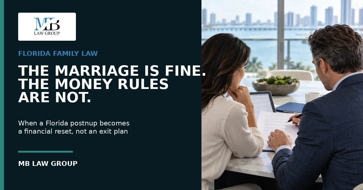 The Marriage Is Fine. The Money Rules Are Not.