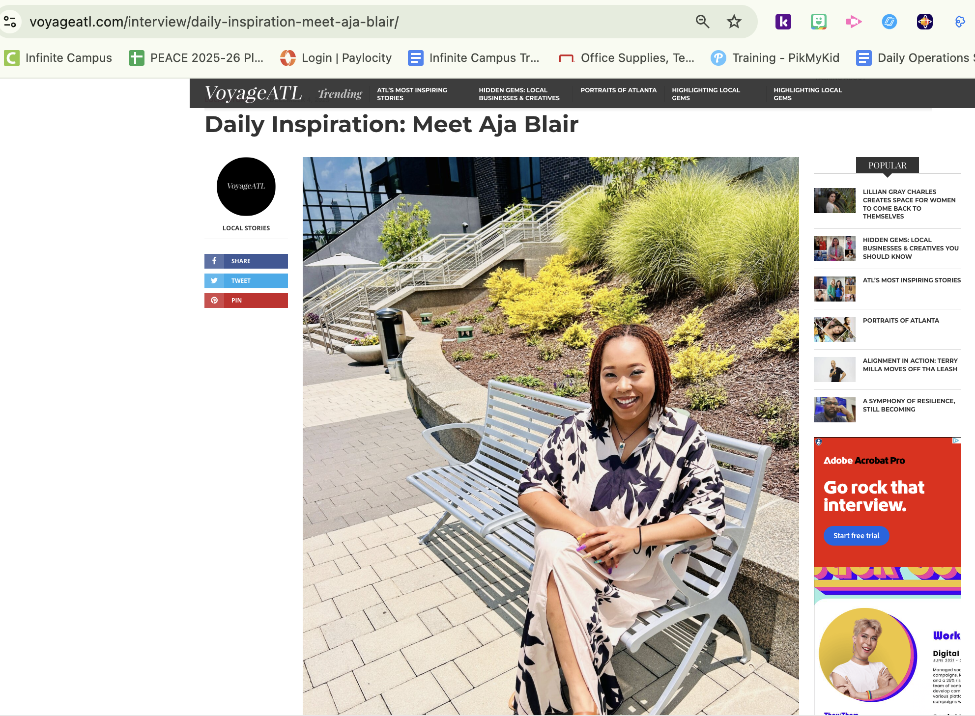 Spotlighted in Voyage ATL Magazine