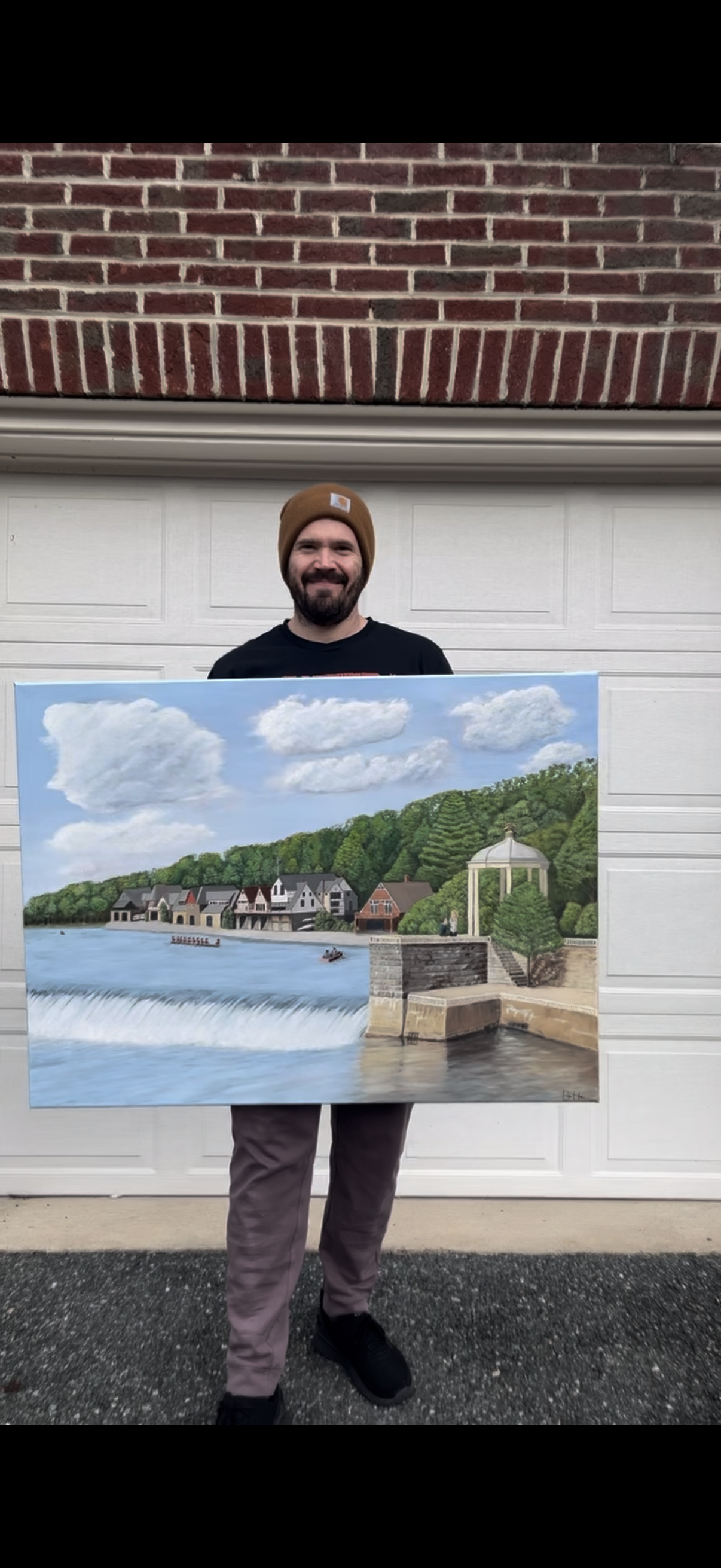 Boat House Row - 30X40in oil on linen 