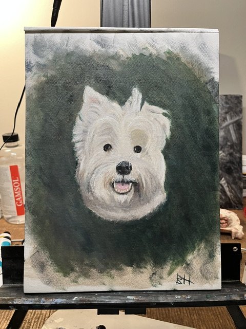 Winston - 9X12 oil on linen 