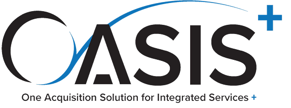 OASIS logo with a blue plus sign and the tagline 'One Acquisition Solution for Integrated Services'