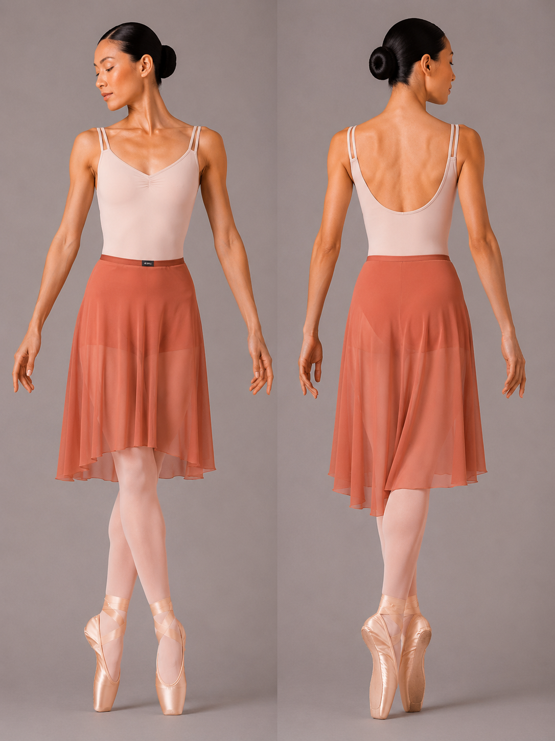 Terracotta Whisper Mid-Length Ballet Skirt  Designed by Tutu Tout Le Monde