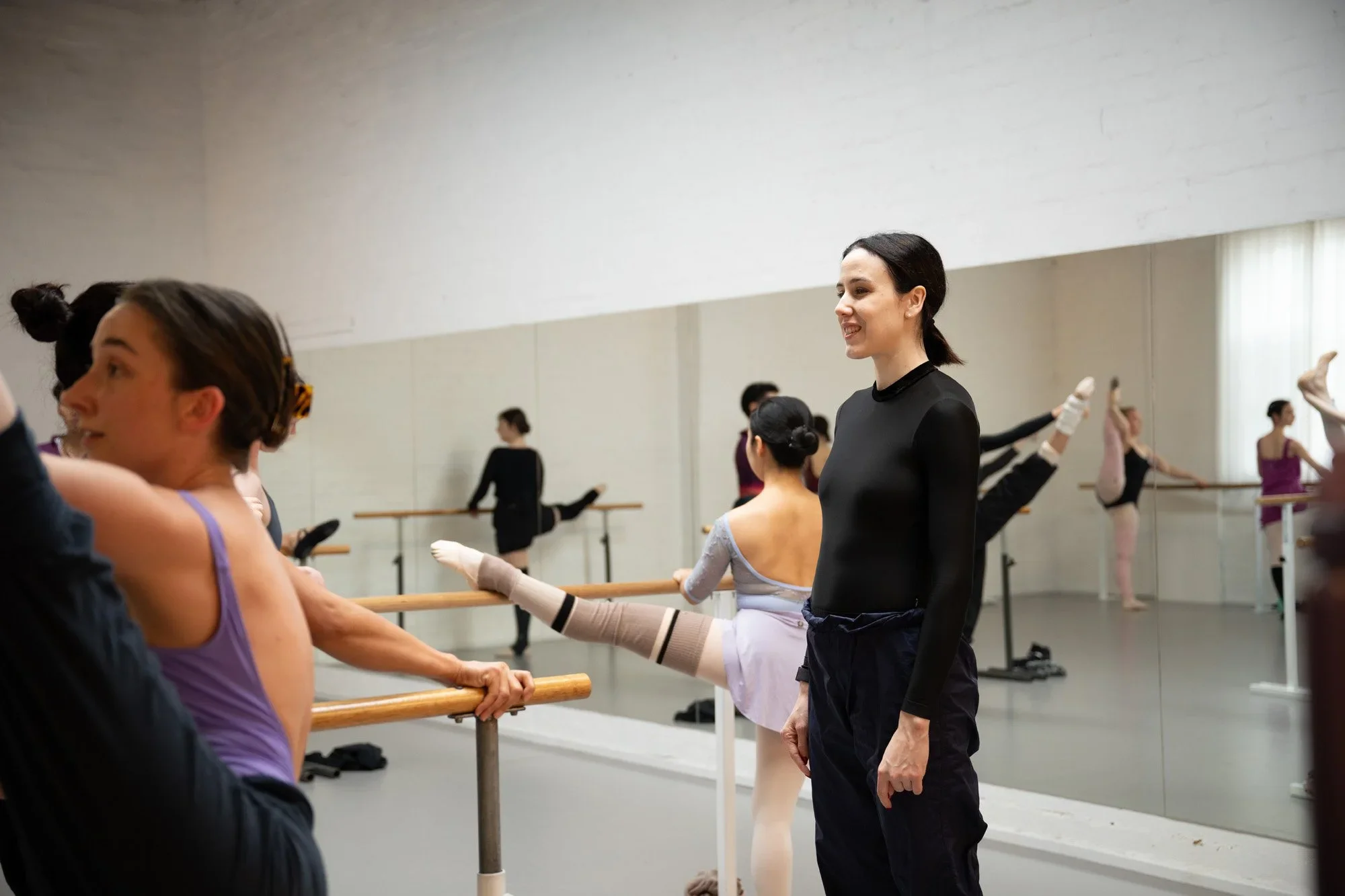 Adult Ballet Centre Masterclass at the barre with Isabella McGuire Mayes guidance