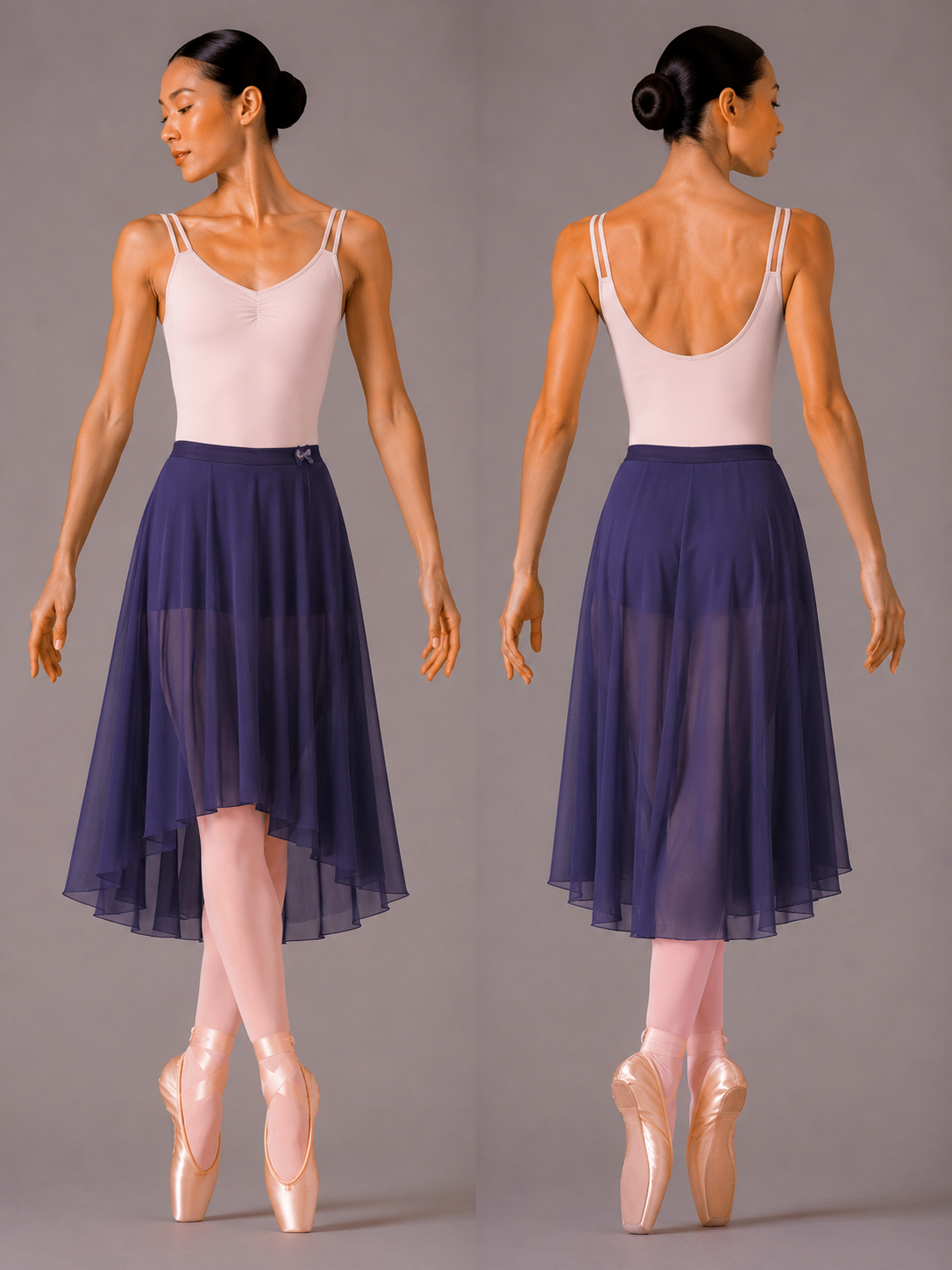 Midnight Blue Sheer Ballet Skirt Designed by