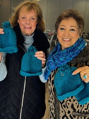 Knifty Knitters: Donates handmade items to SD Naval Hospital Labor & Delivery and others in need
