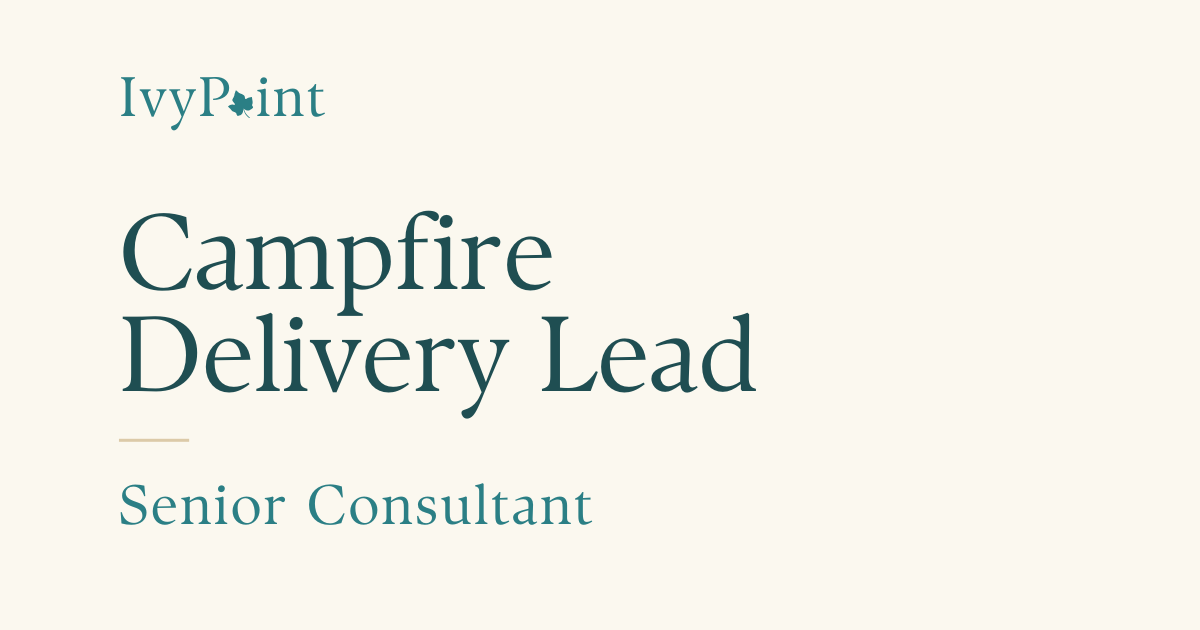 Campfire Delivery Lead - Senior Consultant