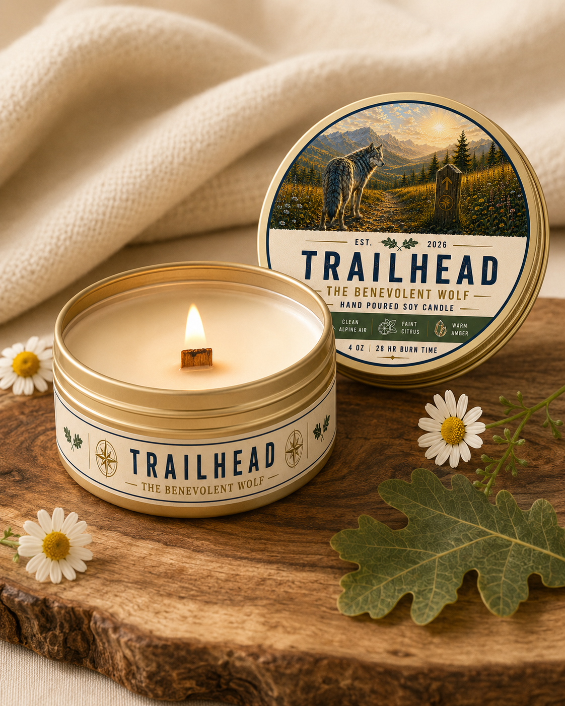 Trailhead 4 oz Soy Candle — $5 Contribution