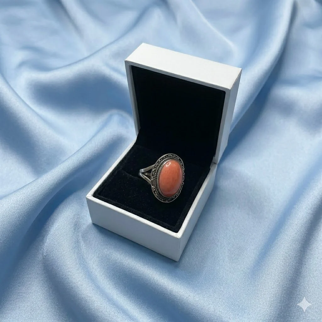 Vintage Gold-Tone Oval Cocktail Ring — 7.0g — Size N