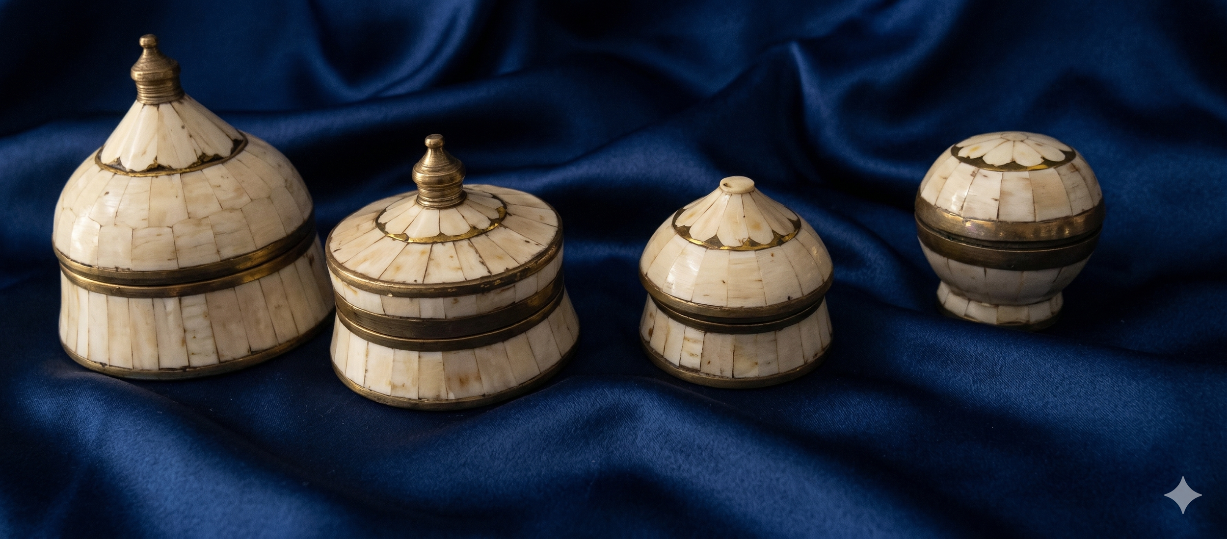 Exceptional 330g Heavyweight Brass & Bone 'Circus' Nesting Set – Hand-Numbered Artisan Masterpiece