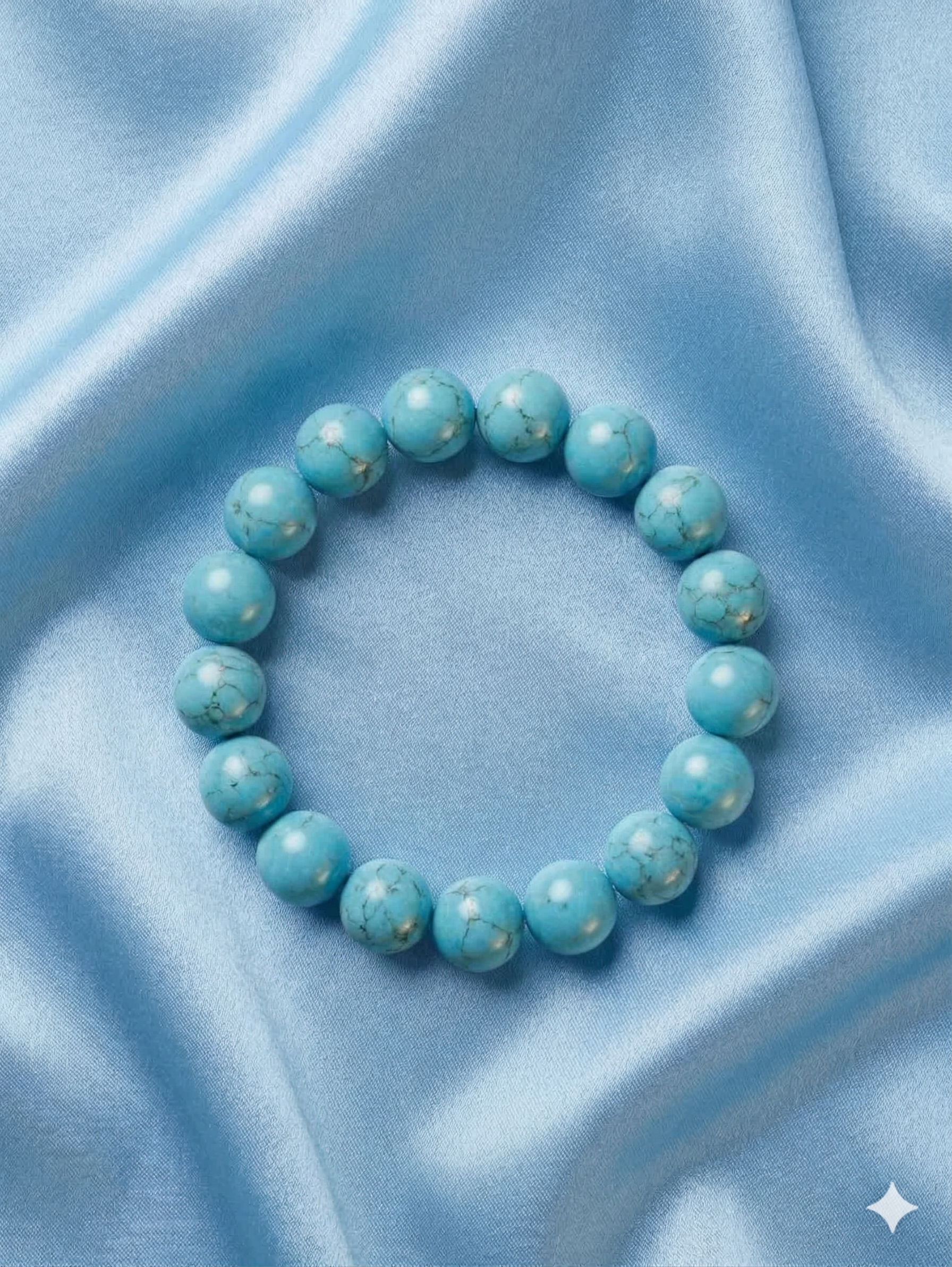 Genuine Turquoise Bead Bracelet