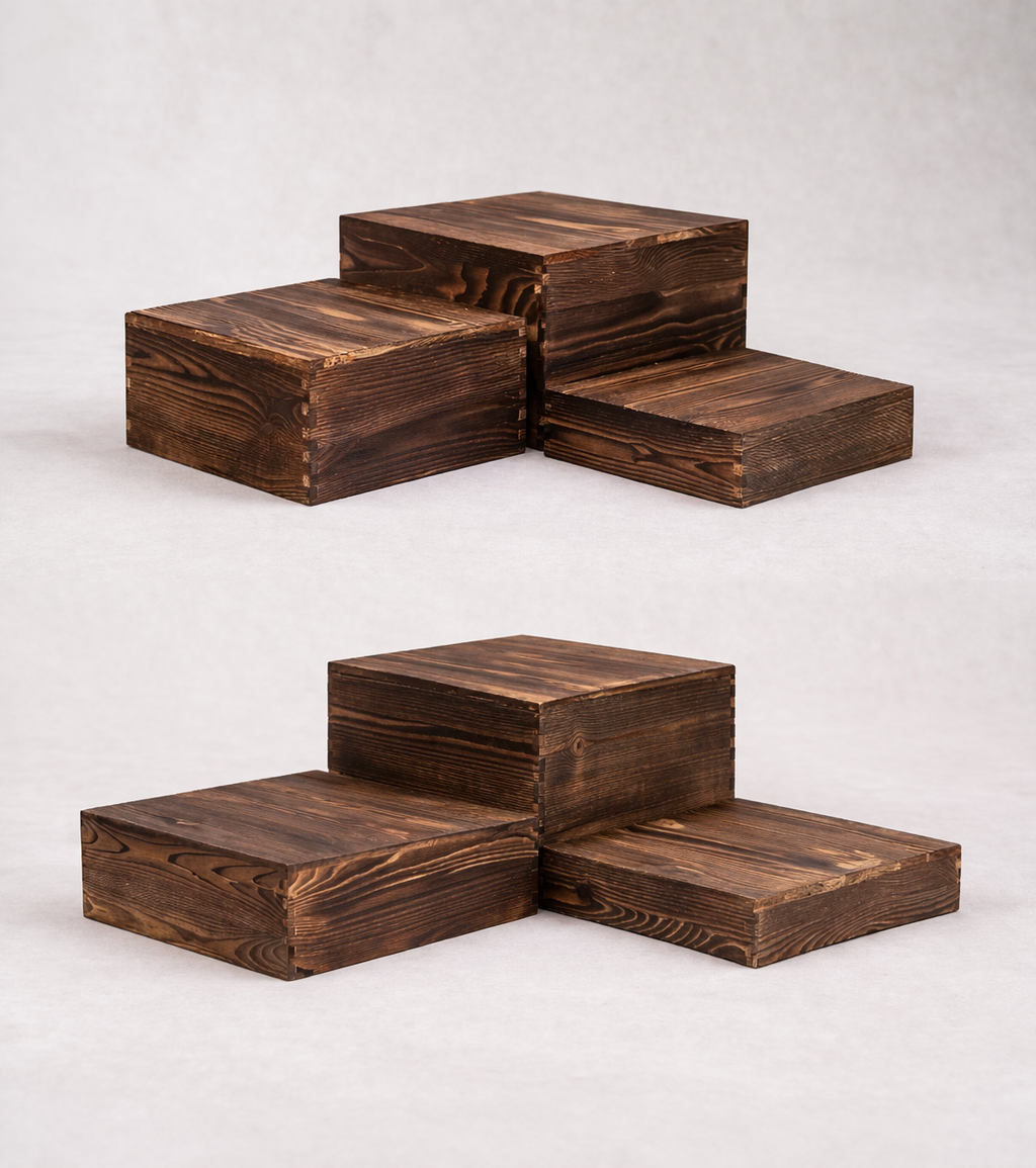 Wooden Buffet Risers (Set of 6)