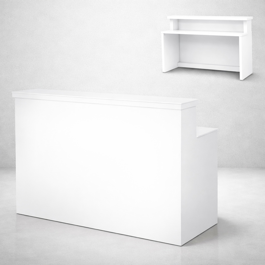 White Portable Bar Setup