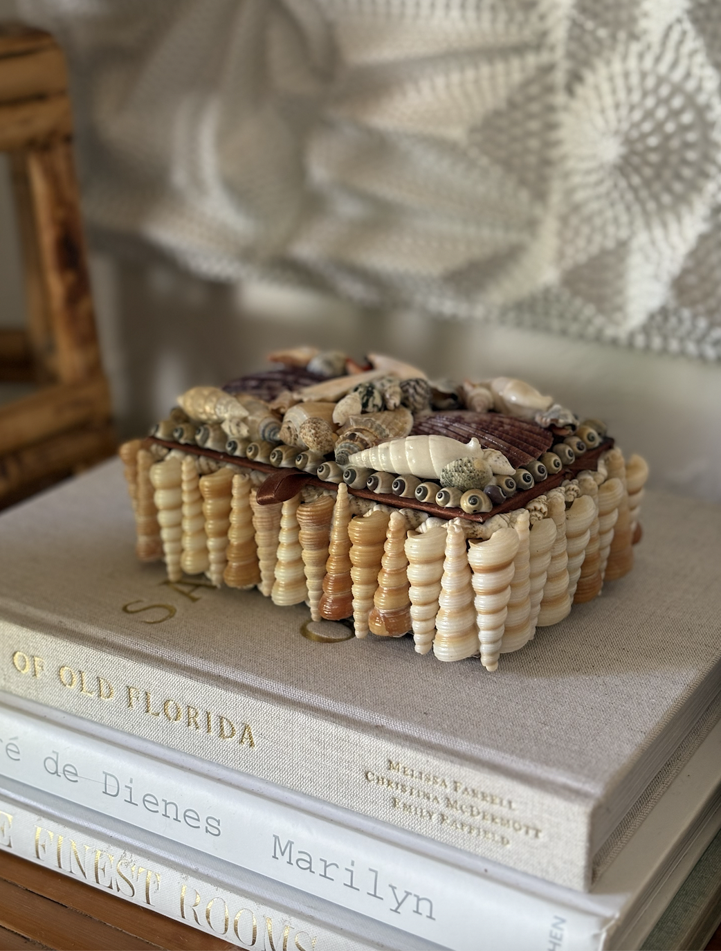 Seashell Encrusted Box