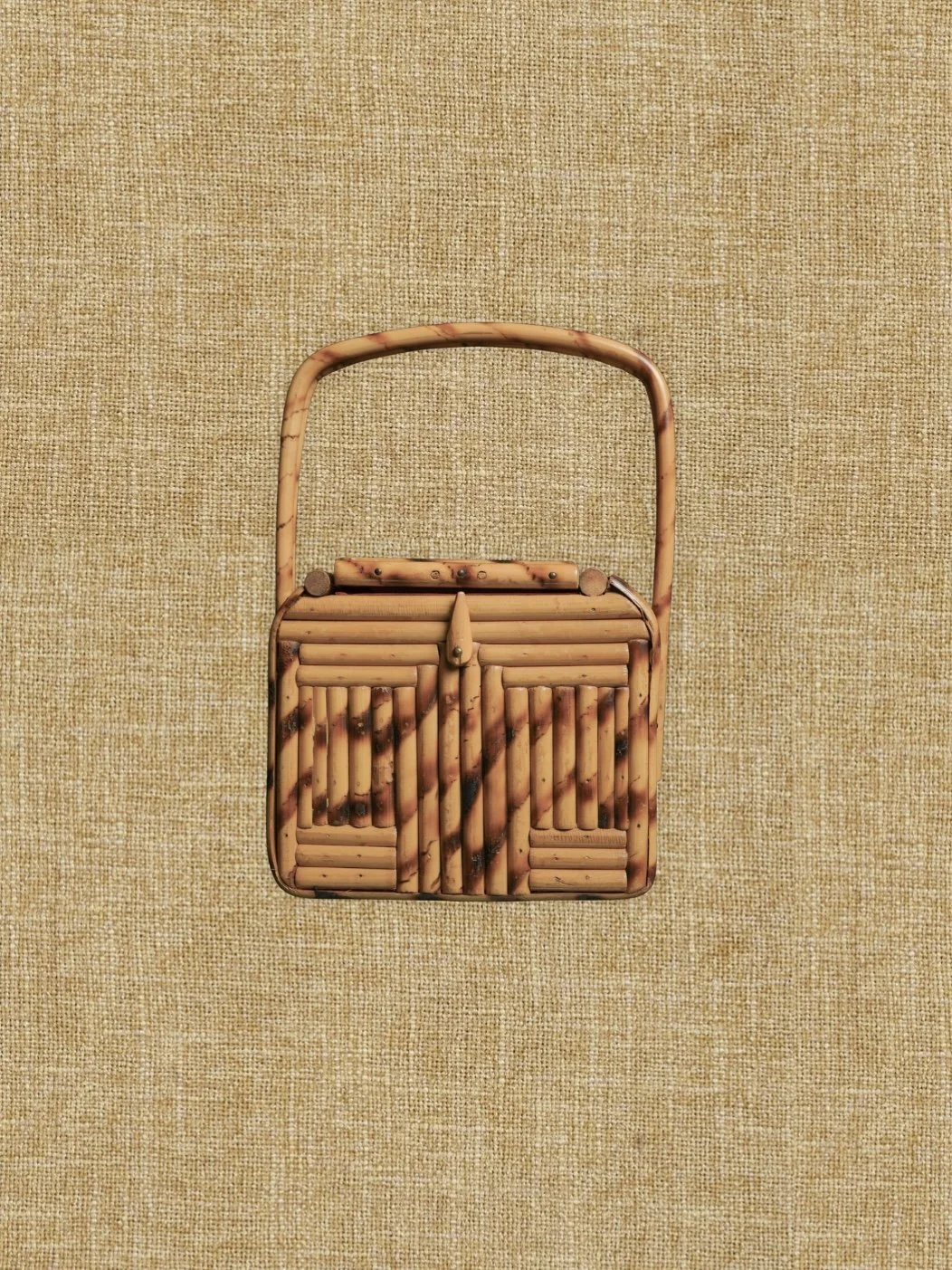 Vintage Bamboo Box Purse