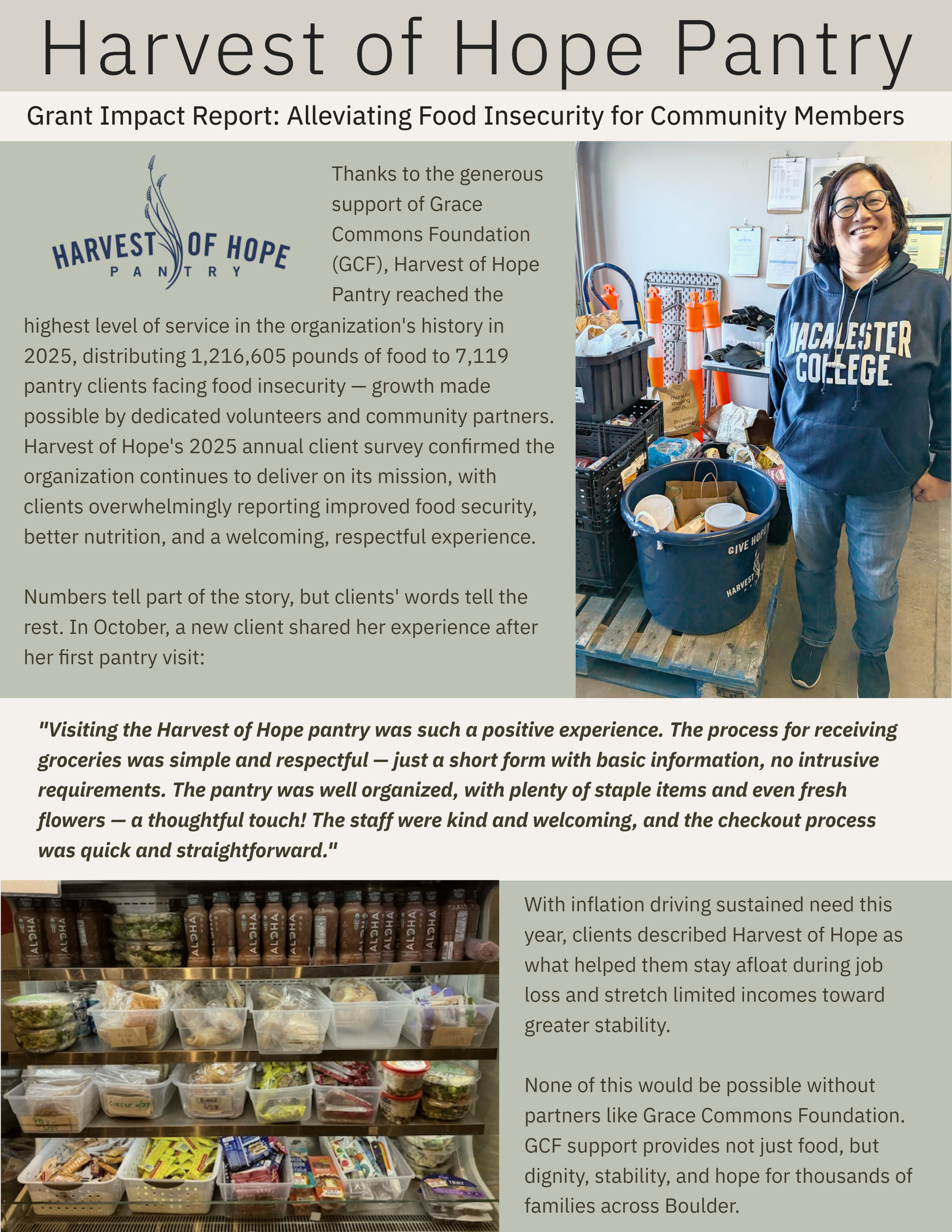 Harvest of Hope Pantry 2025