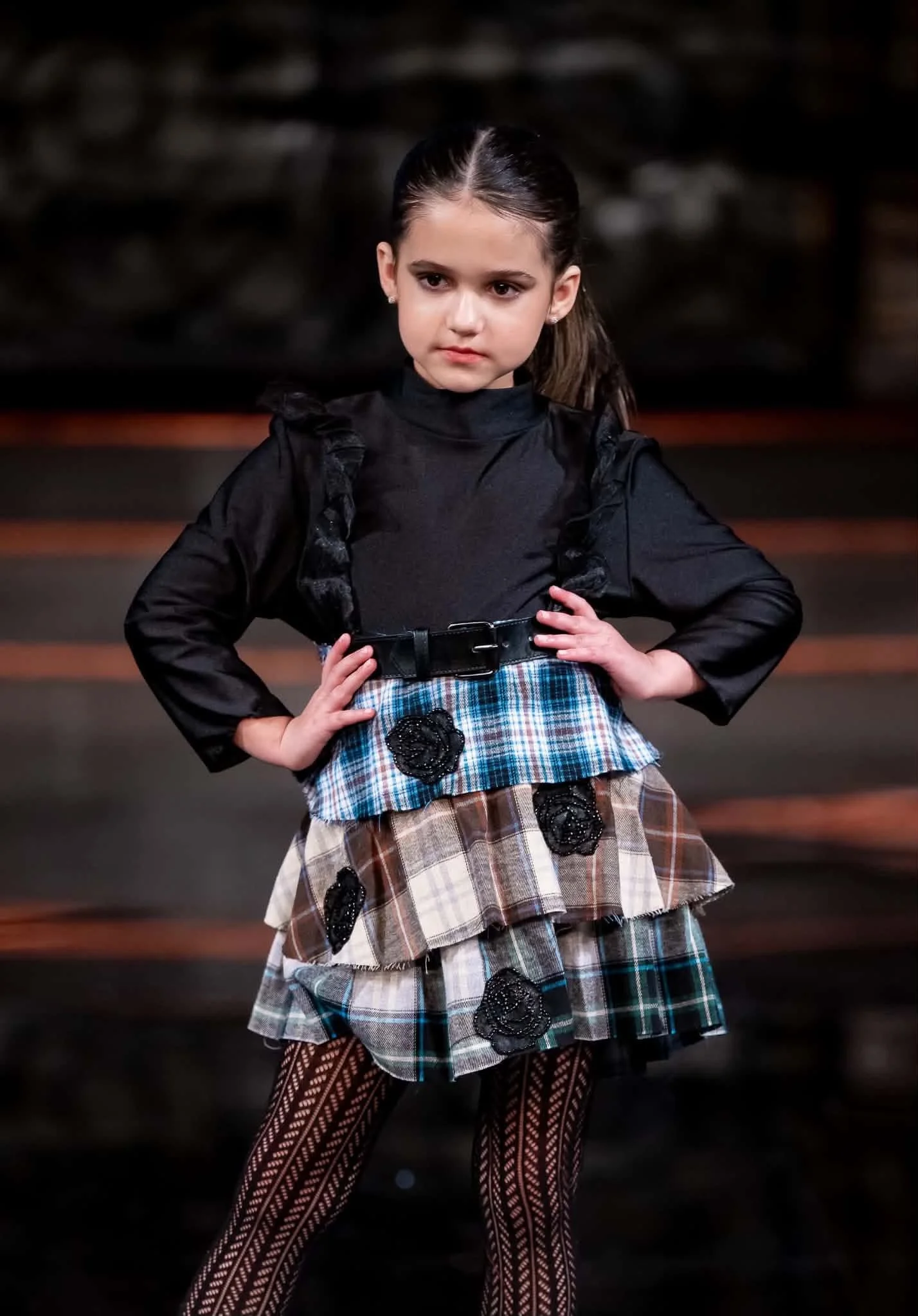 A model walks the runway for AlycesaundraL at Art Hearts Fashion, Angel Orensanz Foundation. February 15, 2026. 